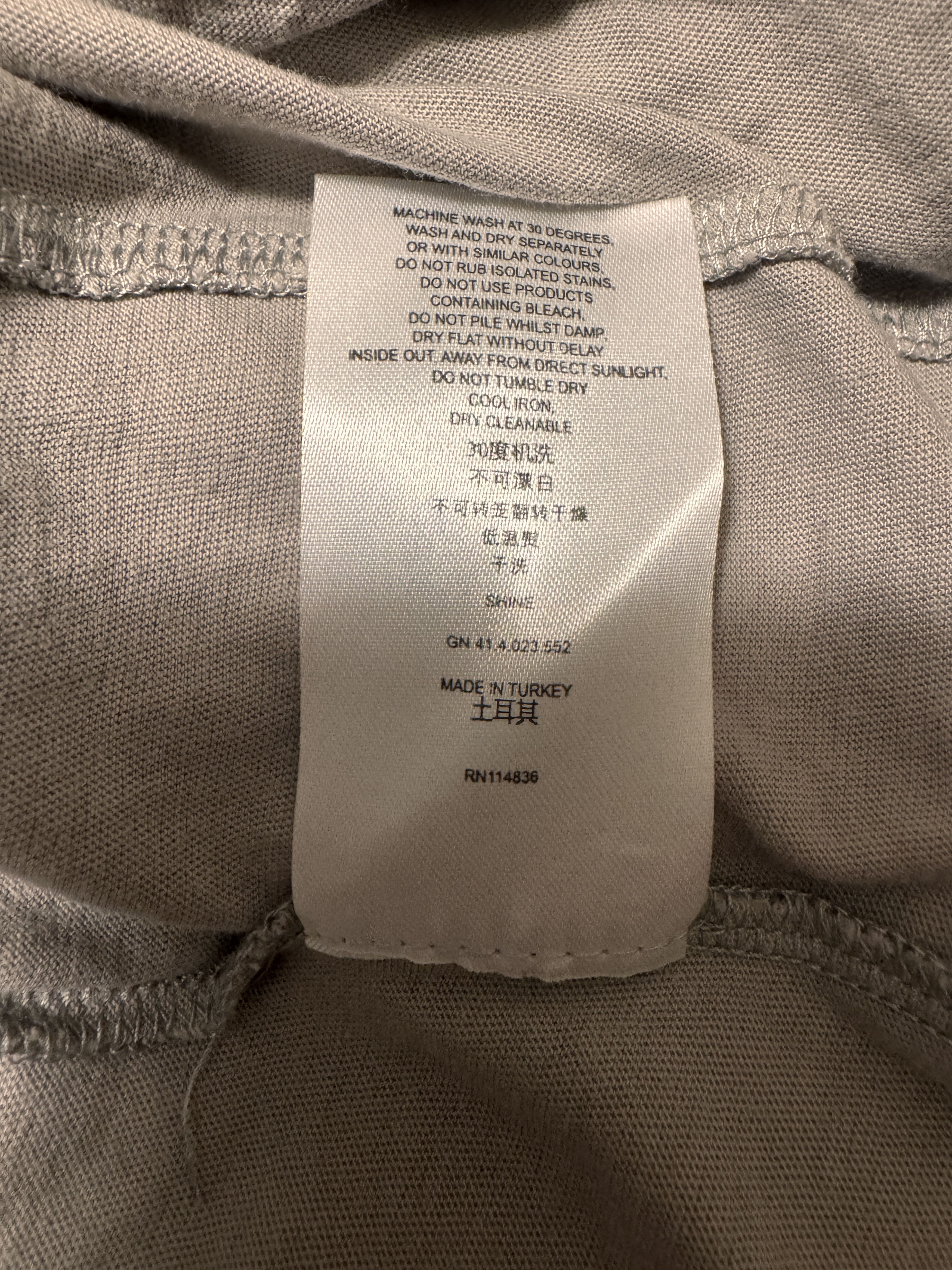 Reiss REISS Men Shirt Grey Beige Fine Egyptian Cotton Size S Size US S / EU 44-46 / 1 - 8 Thumbnail