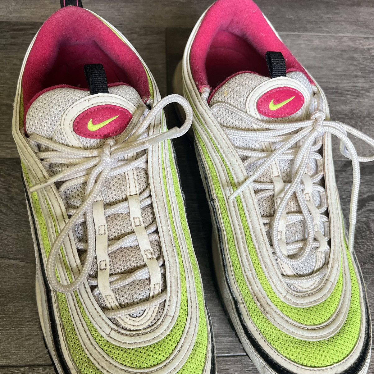 Nike × Vintage Vintage Nike Air Max 97 Volt Pink Shoes CI9871-100 Size 11 Size US 11 / EU 44 - 5 Thumbnail