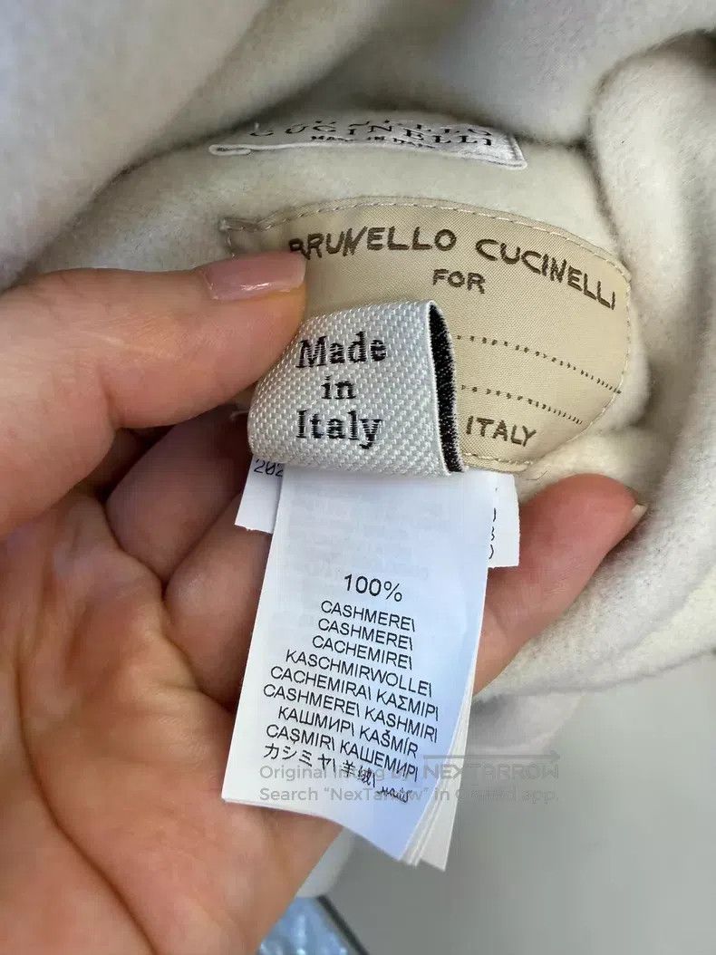 Brunello Cucinelli Brunello Cucinelli Beaded Double-Faced Cashmere Coat Size XS / US 0-2 / IT 36-38 - 7 Thumbnail