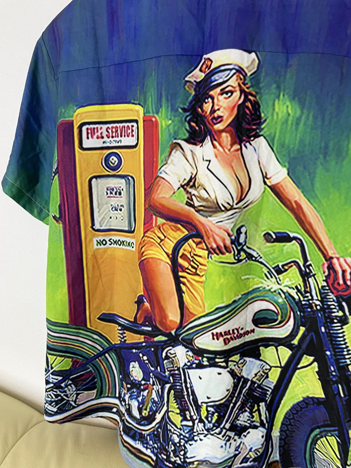 Harley Davidson Vintage Harley Davidson Shirt All over printed Size US L / EU 52-54 / 3 - 13 Thumbnail