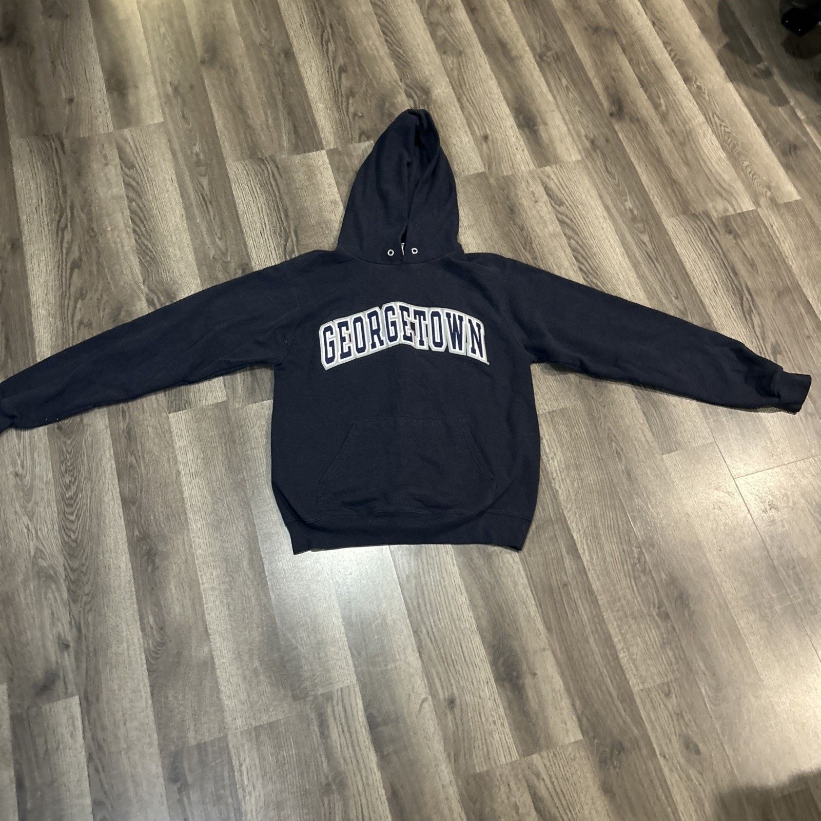 Champion Vintage Men’s Small Champion Georgetown Pullover Hoody Size US S / EU 44-46 / 1 - 1 Thumbnail
