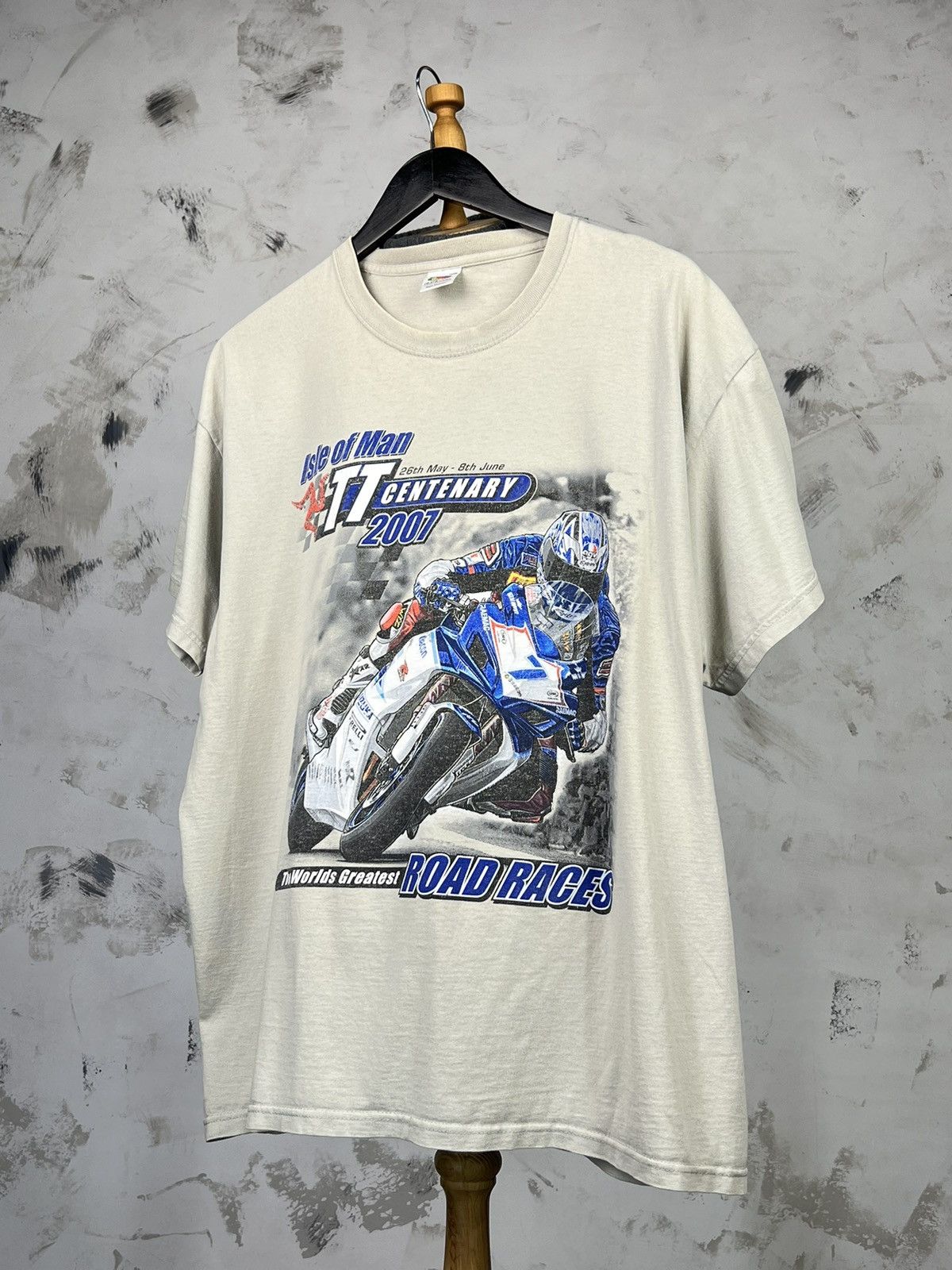 Vintage Isle Of Man TT Centenary Road Racing 2007 Shirt L - XL Size US XL / EU 56 / 4 - 1 Thumbnail