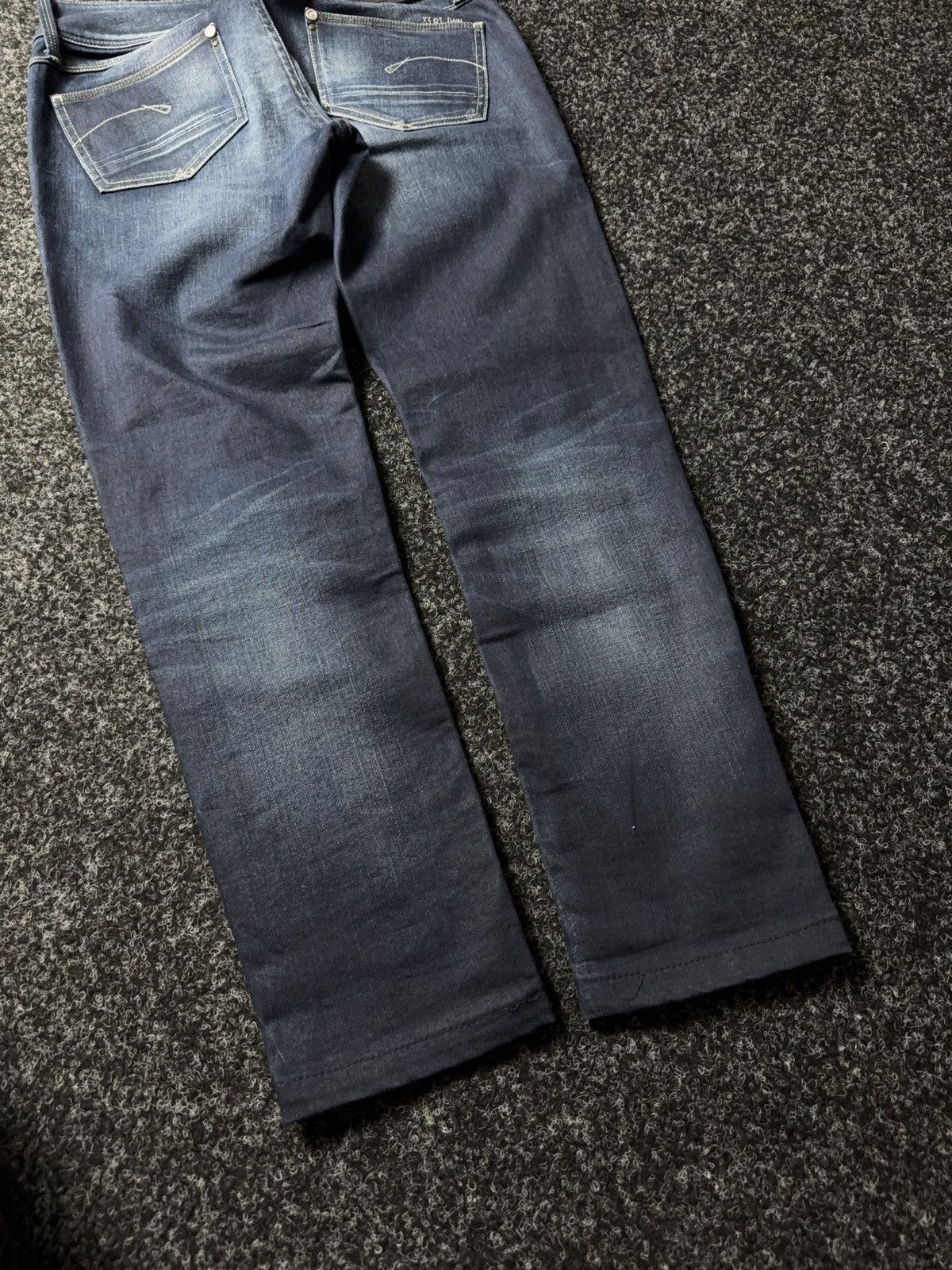 G-Star 00s G-Star RAW 3301 Punk Rock Dark Wash Slim Straight Jeans Size 30" / US 8 / IT 44 - 13 Thumbnail