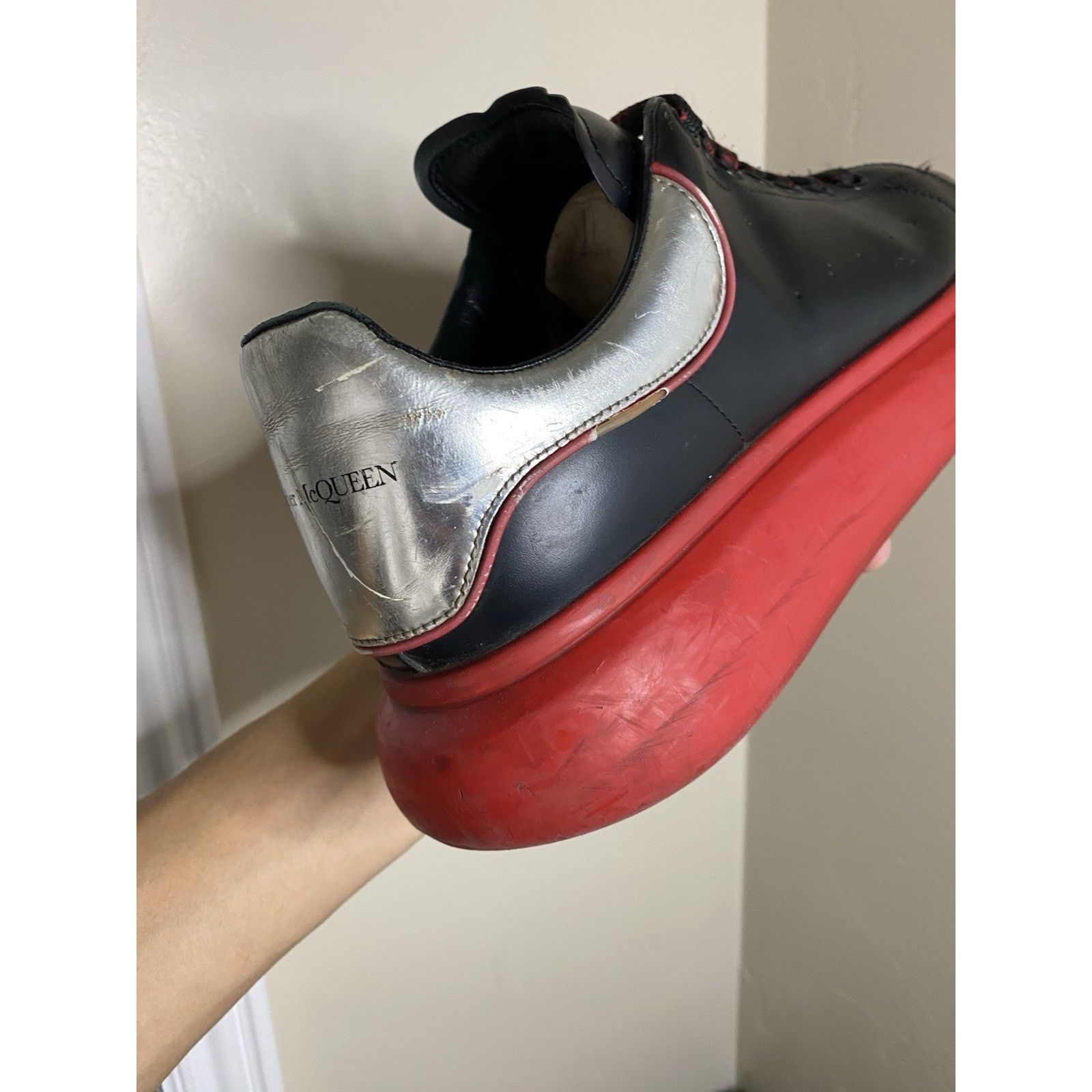 Alexander McQueen Alexander McQueen 'Black Silver Lust Red' ( 12 US) Size US 12 / EU 45 - 9 Thumbnail
