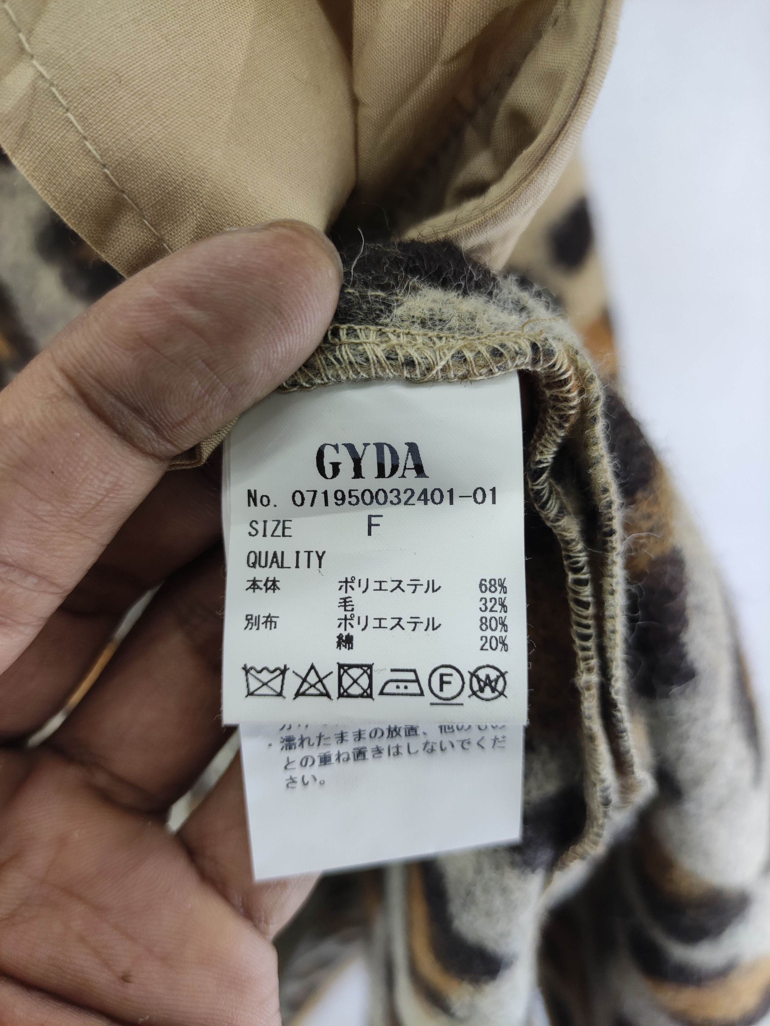 Japanese Brand Vintage Gyda Pattern Leopard Wool Jacket Size L / US 10 / IT 46 - 5 Thumbnail