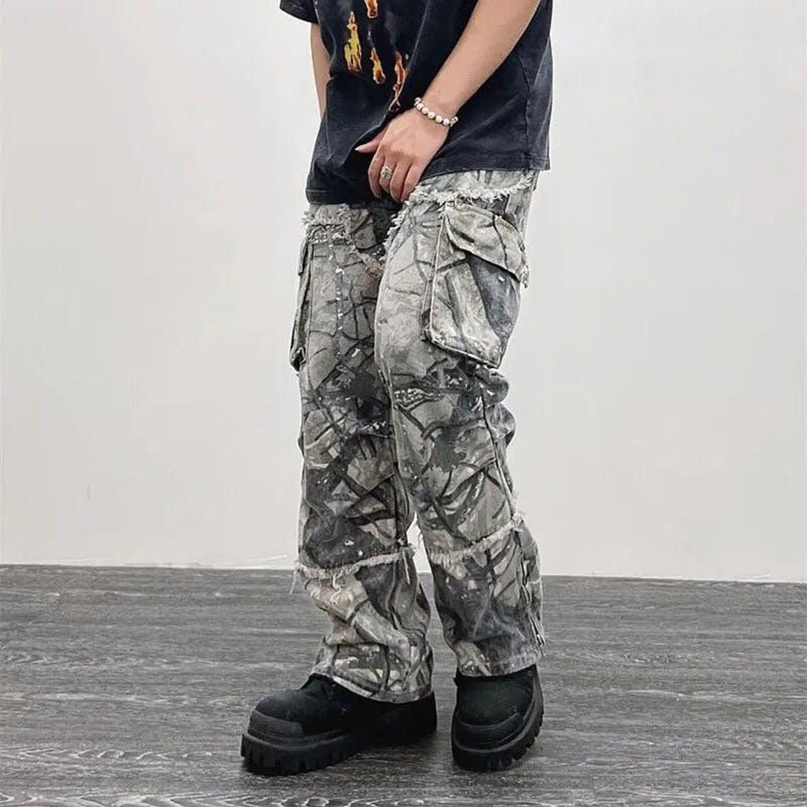 Other Camo Embroidered Wide Leg Pants Size US 32 / EU 48 - 5 Thumbnail