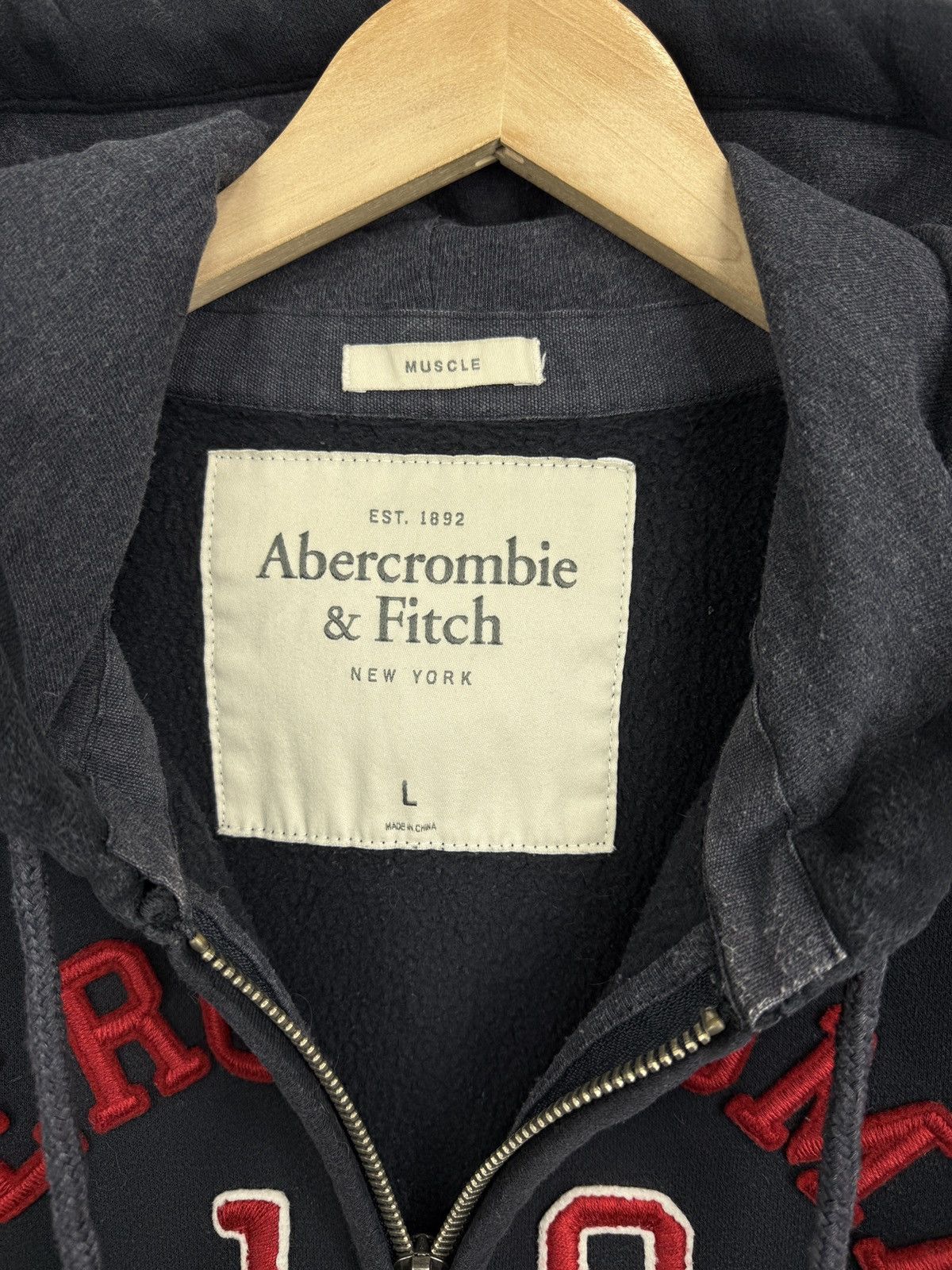 Abercrombie & Fitch 🇺🇸 Y2K Abercrombie Fitch Distressed Hoodie Opium Style Rare Size US L / EU 52-54 / 3 - 5 Thumbnail