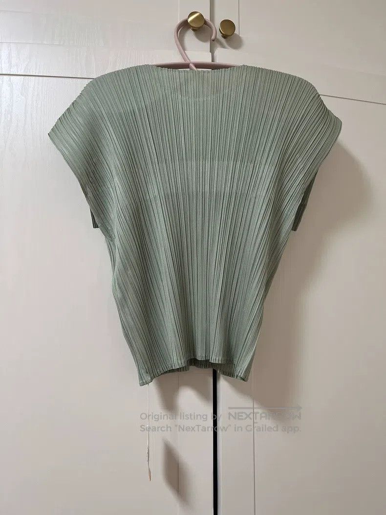 Issey Miyake Issey Miyake Ruffle Short Sleeve Crew Neck Top Size XXL / US 16-18 / IT 52-54 - 7 Thumbnail