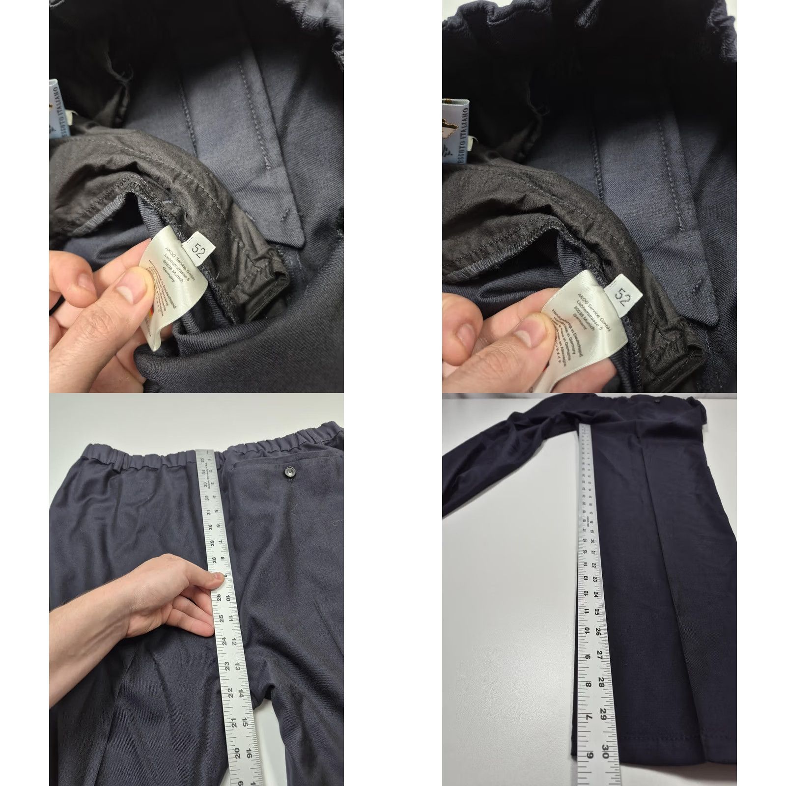 A Kind Of Guise A Kind Of Guise Dress Pants Mens 36x30 Blue Wool Elastic Waist Lined Germany Dress Pants Mens EU 52 Regular Wool Blue Solid Winter Germany Mens Size US 36 / EU 52 - 9 Thumbnail