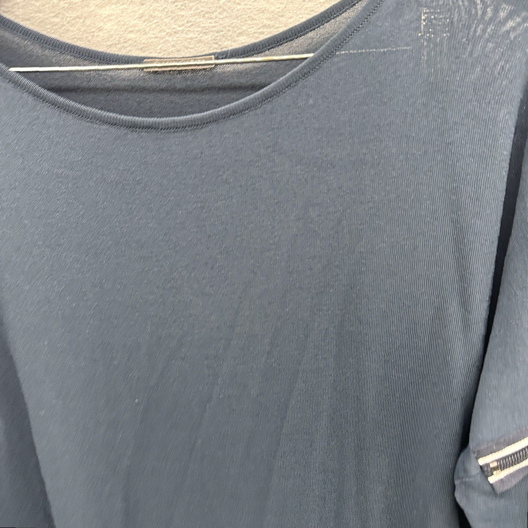 Vintage Annette Gortz Shift Dress Womens M Blue Office Minimalist Lagenlook Quiet Luxury Dress Shift Blue M Womens Size M / US 6-8 / IT 42-44 - 6 Thumbnail