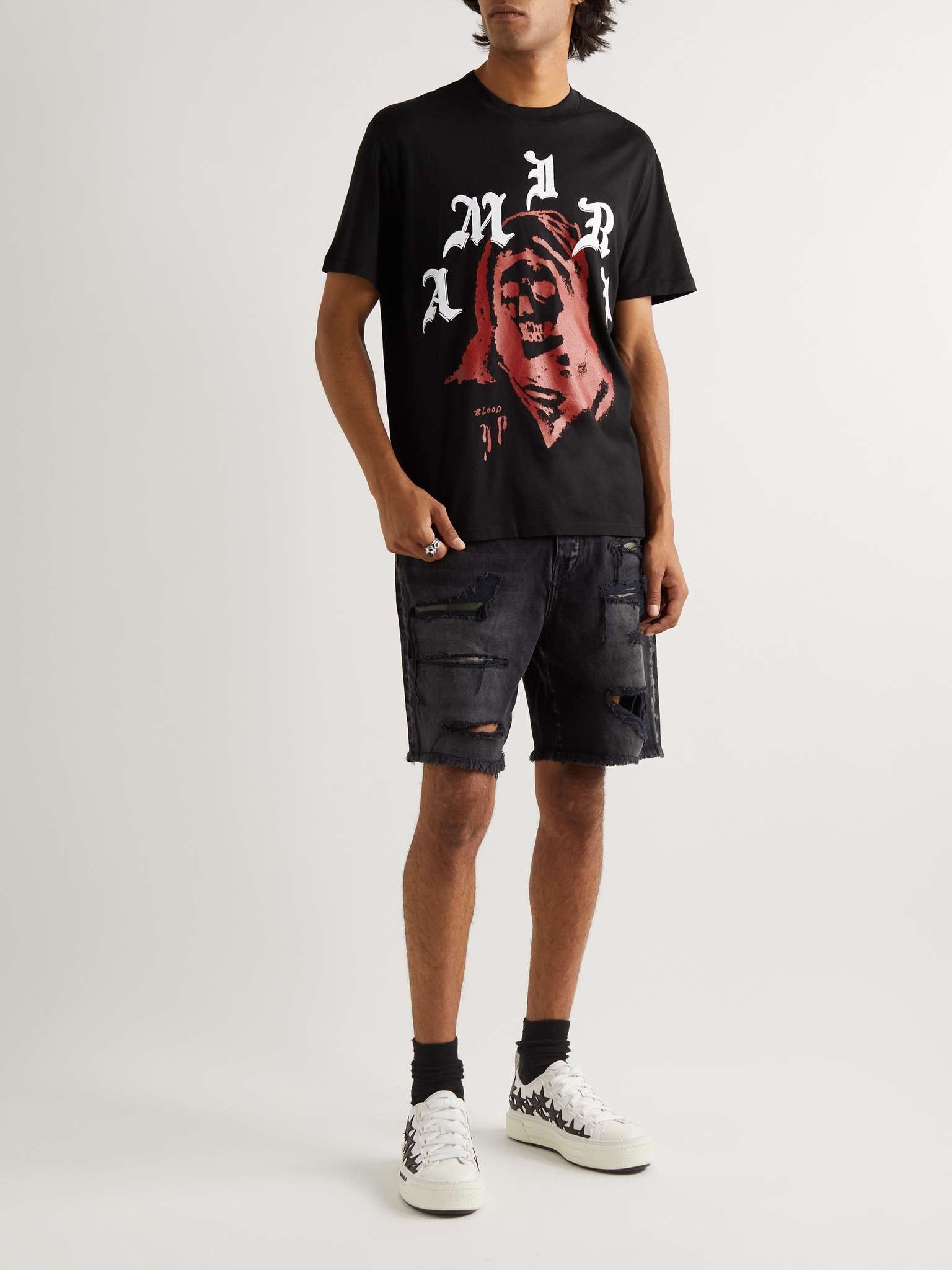 Amiri × Wes Lang oc11z0325 Solar Kings Logo-Print T-Shirt in Black Size US L / EU 52-54 / 3 - 2 Thumbnail