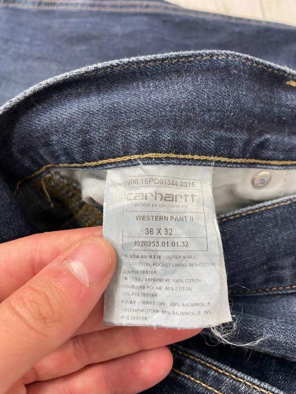 Carhartt Carhartt WIP Western Pants Denim Jeans Blue Men Size 36x32 Size US 36 / EU 52 - 7 Thumbnail