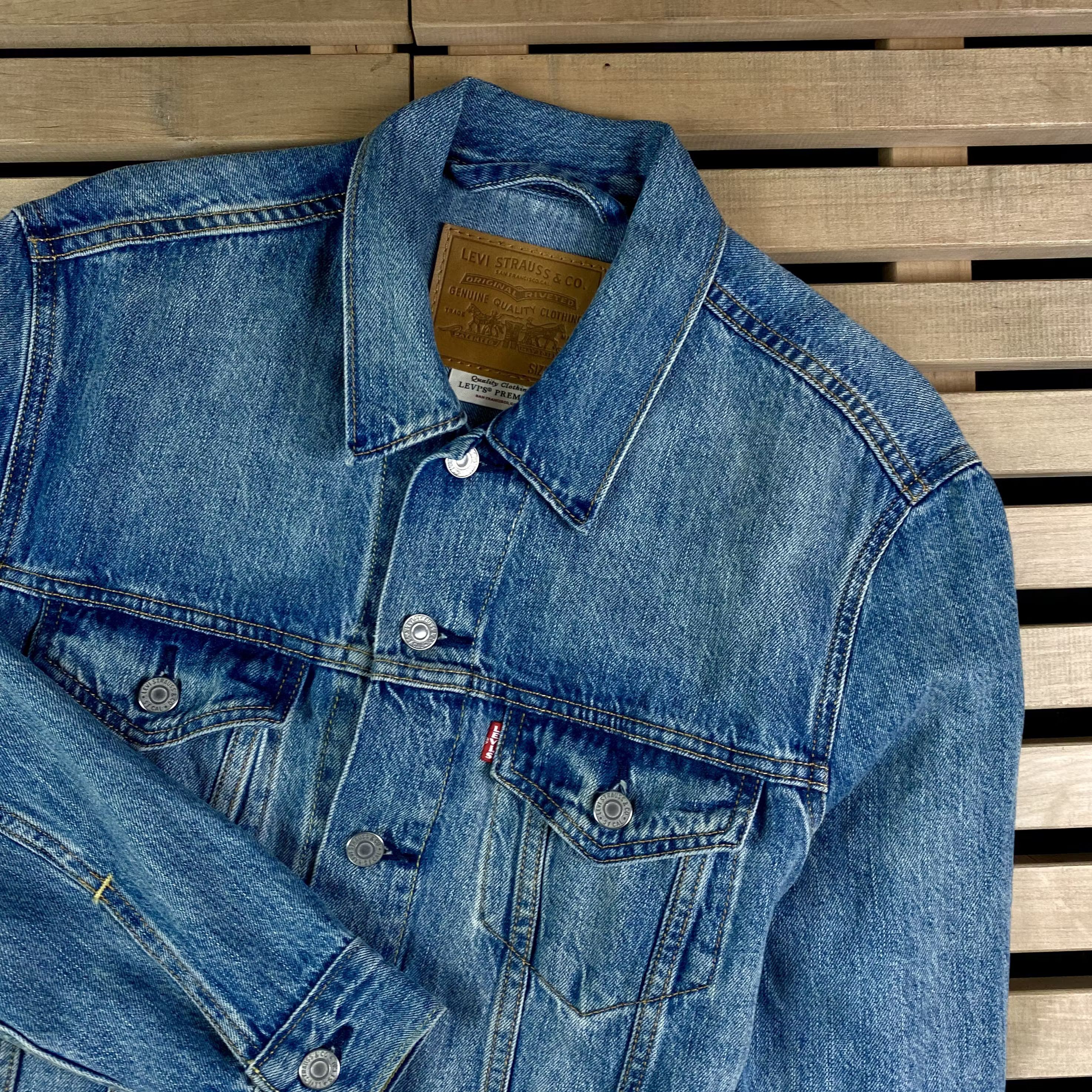 Levi's × Levi's Vintage Clothing × Vintage Mens Denim Bomber Jacket Levis Size S Size US S / EU 44-46 / 1 - 2 Thumbnail