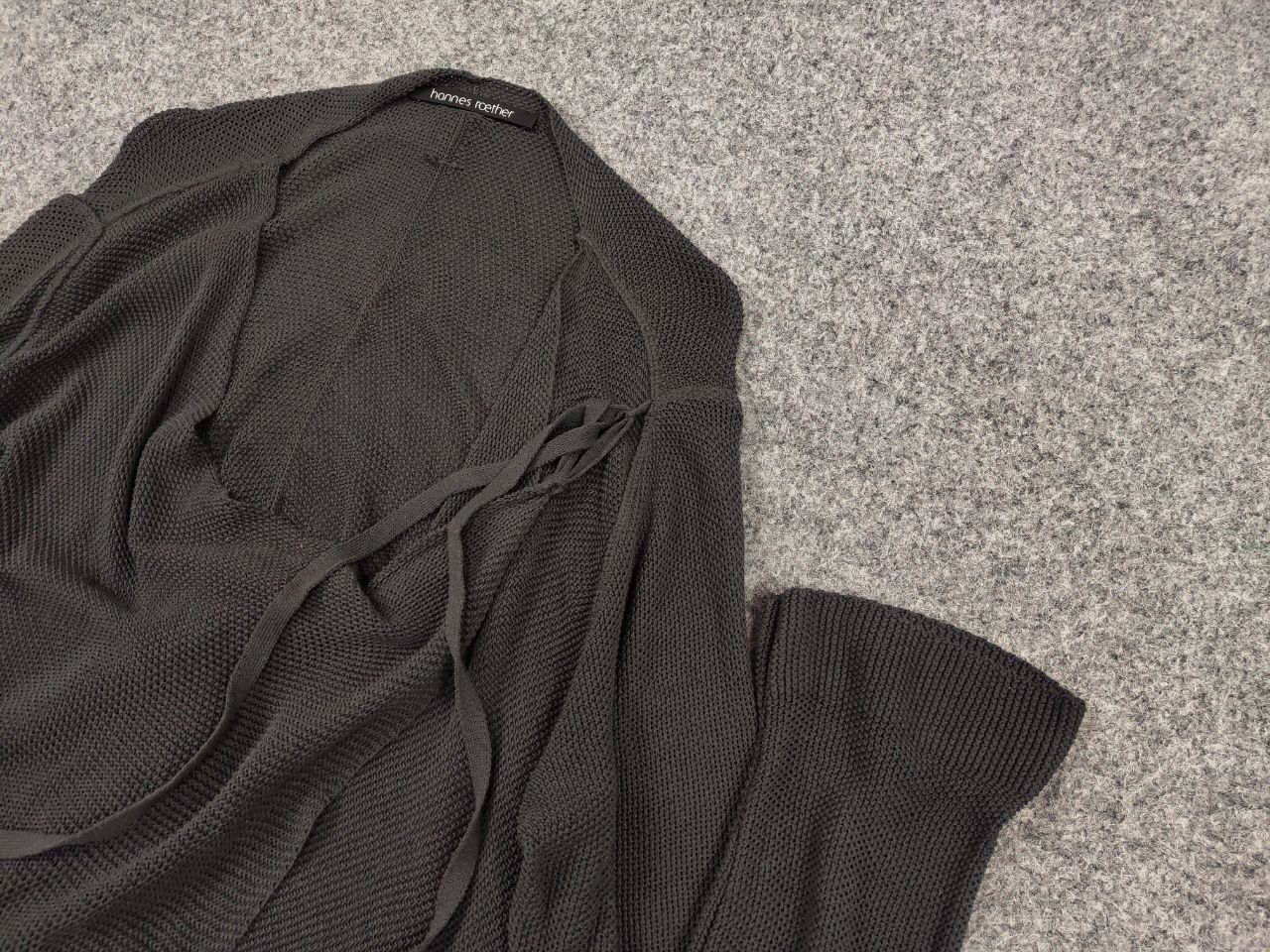 hannes roether Hannes Roether Design Gray Light Long sleeve Wrap Cardigan Size M / US 6-8 / IT 42-44 - 5 Thumbnail