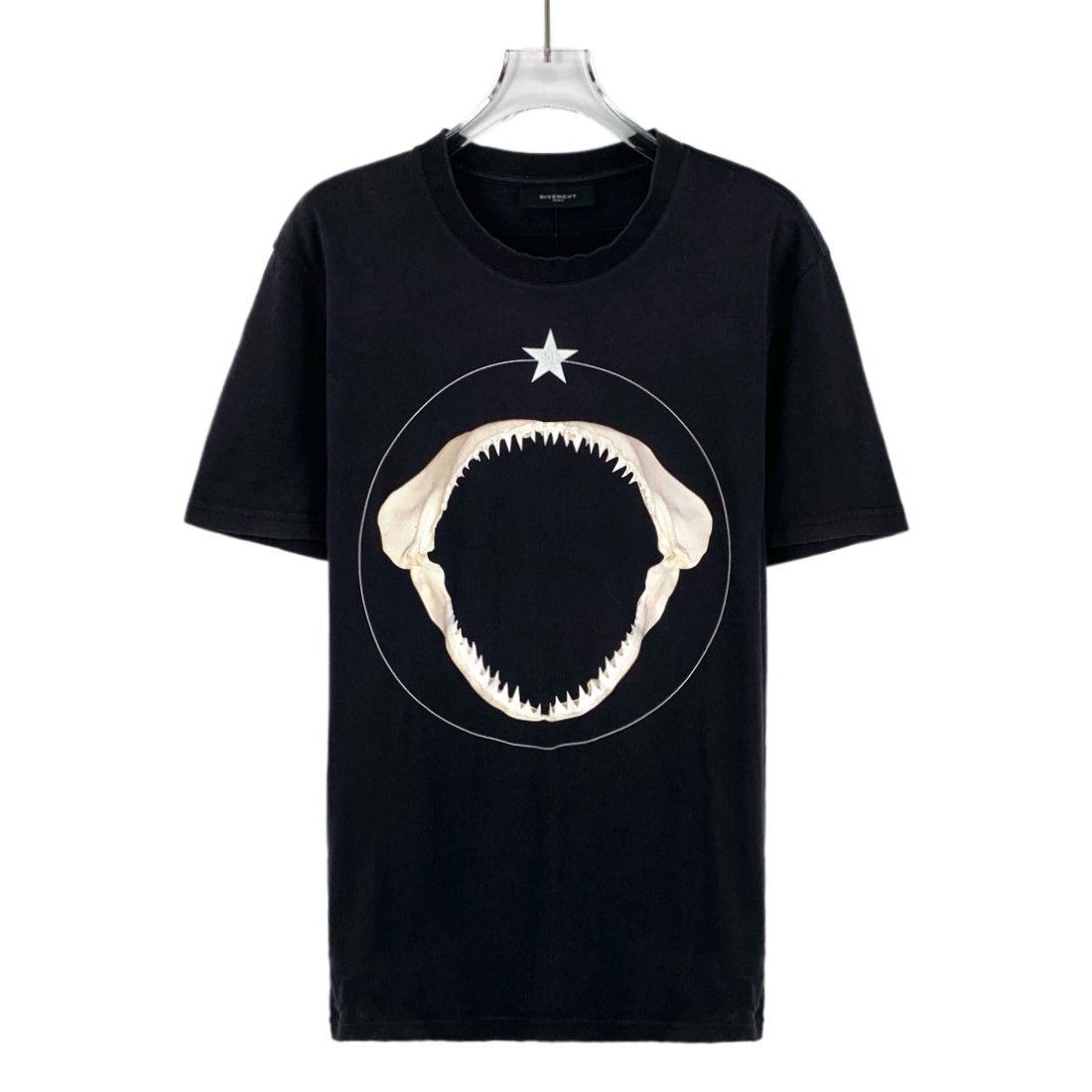 Givenchy Givenchy Black Shark Tooth Print Tee (M) Size US M / EU 48-50 / 2 - 1 Thumbnail