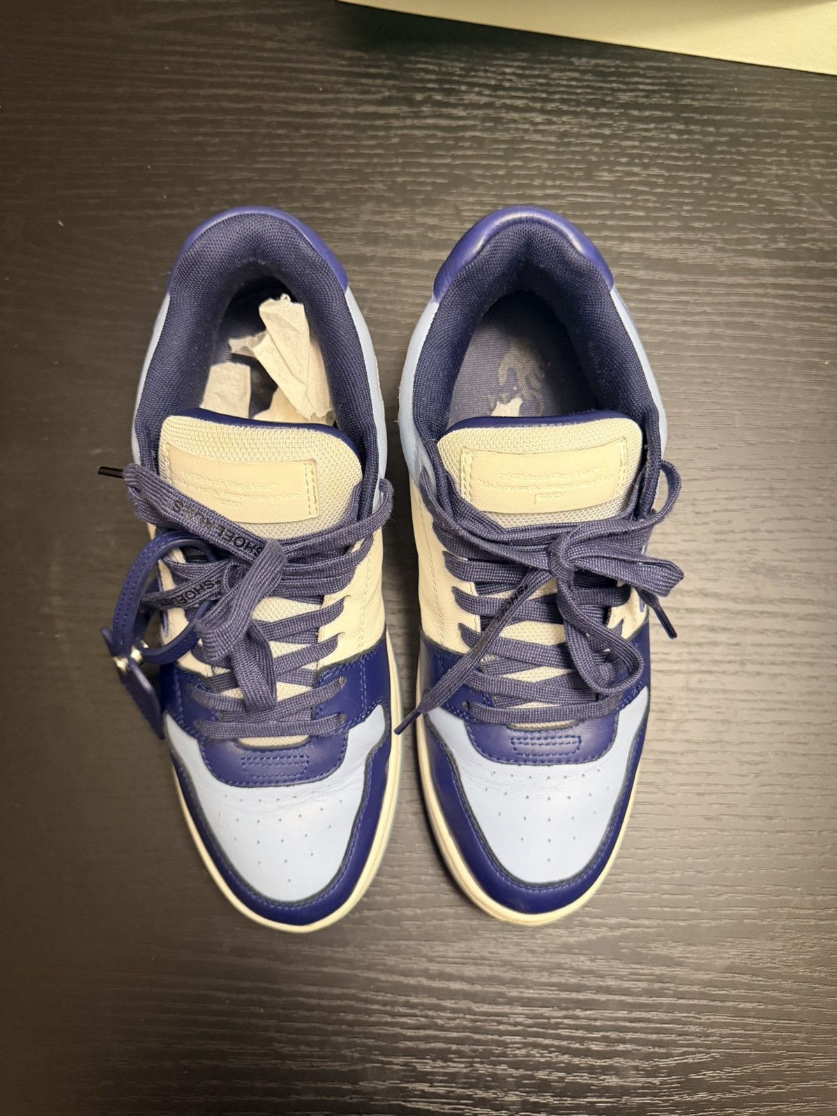 Off-White Off-White Out of Office White Navy Blue Size US 9 / EU 42 - 3 Thumbnail