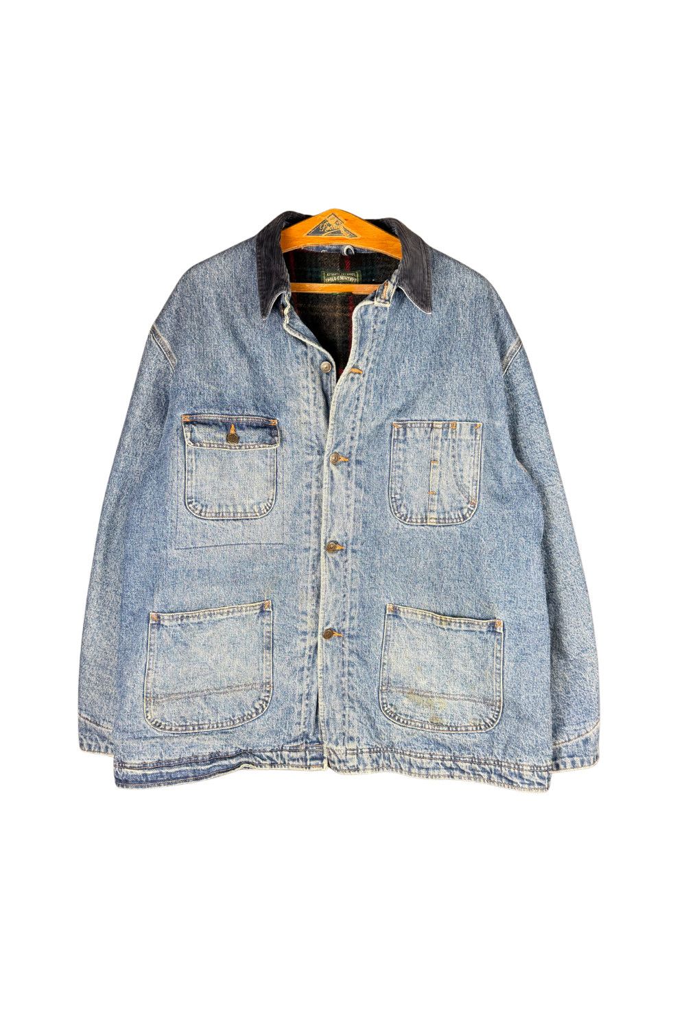 Polo Ralph Lauren AW92 Polo Country Ralph Lauren USA Wool-Lined Denim Field Size US XL / EU 56 / 4 - 3 Thumbnail