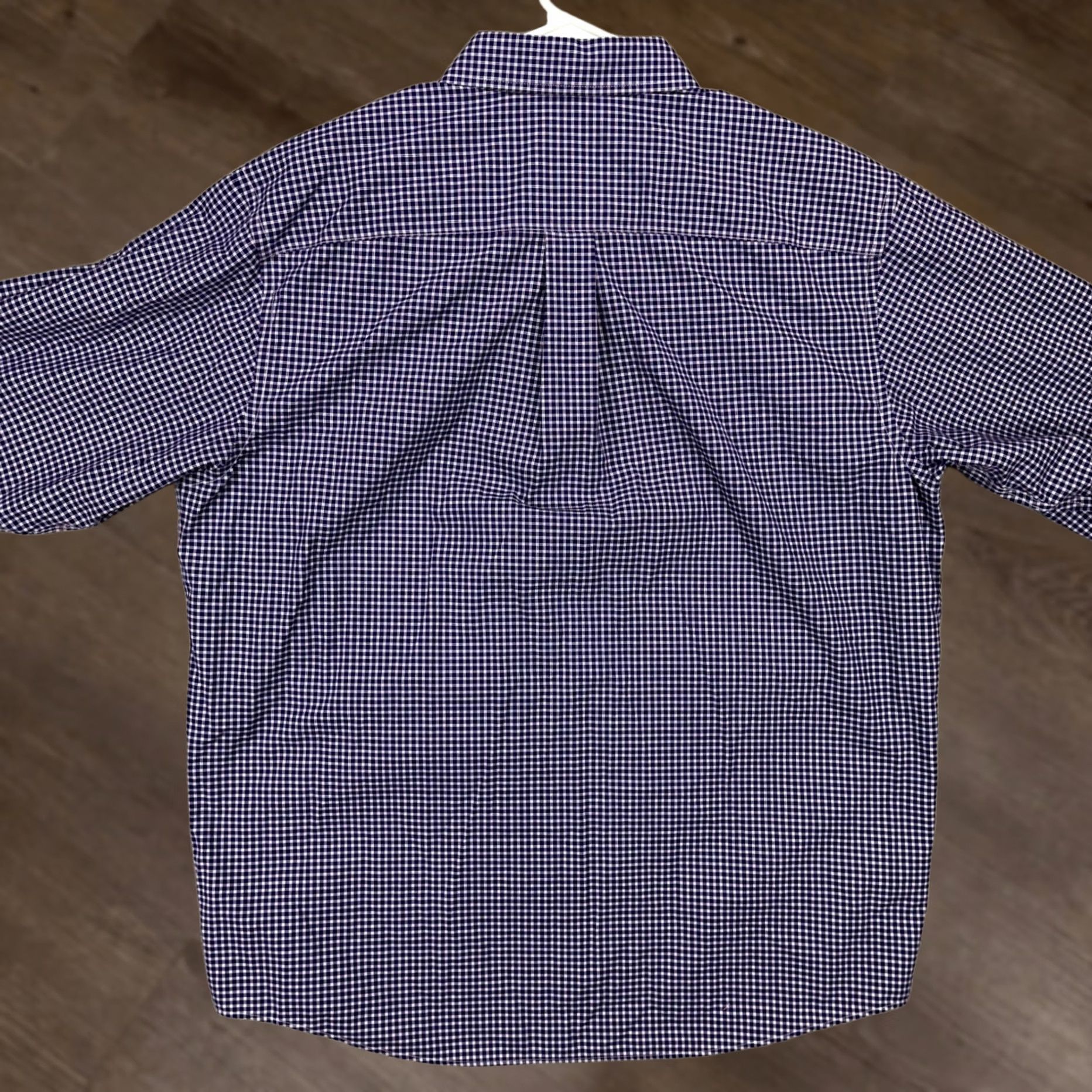 Jos. A. Bank Jos. A. Bank Traveler Shirt Button Up Men Large Purple White Plaid Pocket Cotton Shirt Size US L / EU 52-54 / 3 - 1 Thumbnail