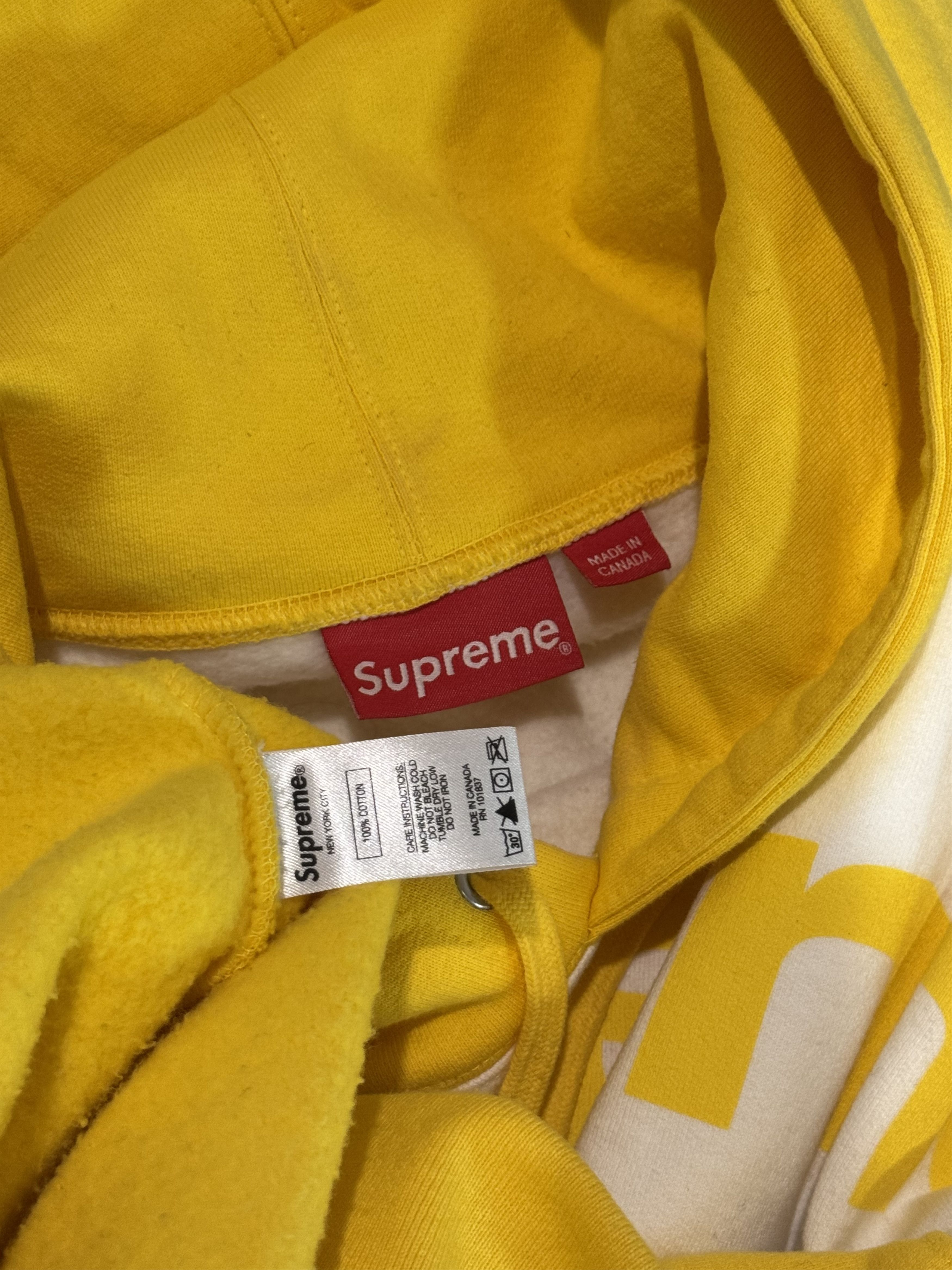 Supreme Supreme FW17 Blocked Hoodie Yellow Large Size US L / EU 52-54 / 3 - 6 Thumbnail