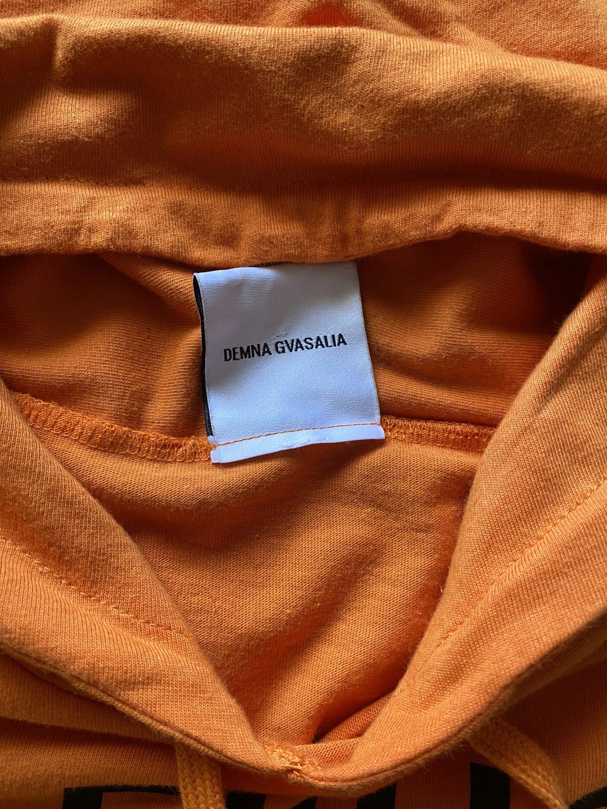 Vetements Matterhorn Orange Cotton T-shirt Hoodie