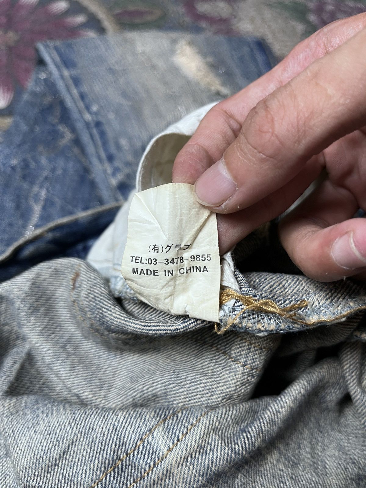 Japanese Brand Midas Distressed Crash flare demin Size US 30 / EU 46 - 8 Thumbnail