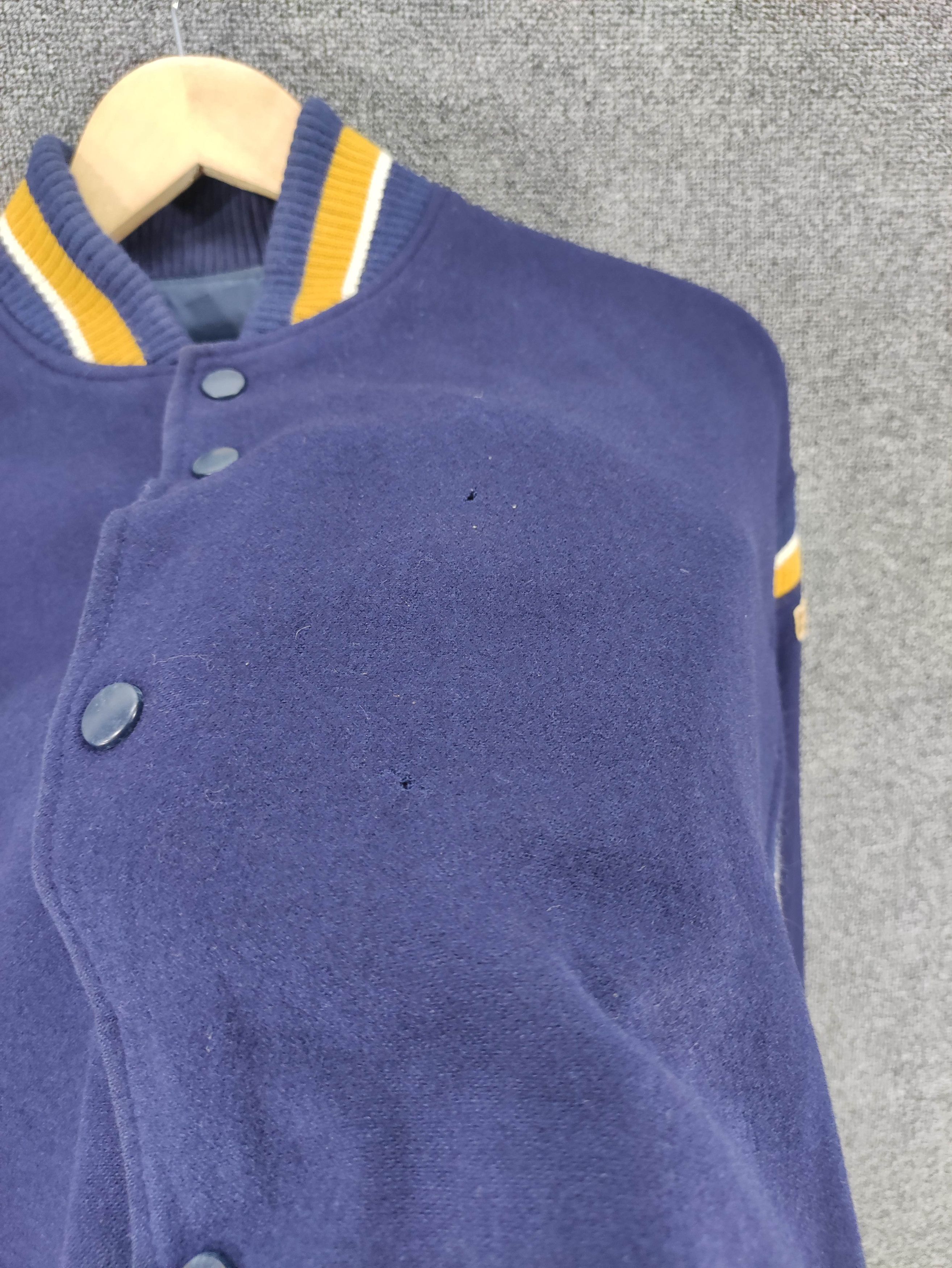 Mizuno Vintage Mizuno Varsity Wool Reversible Jacket Snap Button Size US L / EU 52-54 / 3 - 3 Thumbnail