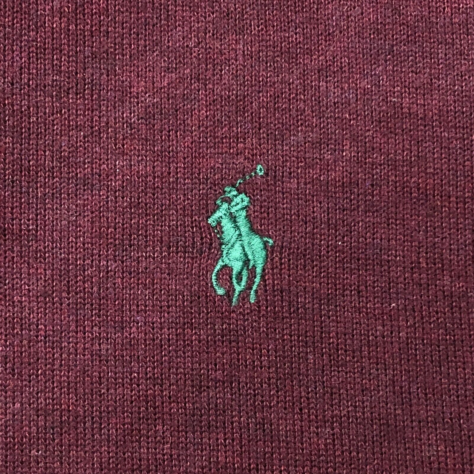Polo Ralph Lauren Polo Ralph Lauren Maroon Burgundy 1/4 Zip Knit Sweater Large Size US L / EU 52-54 / 3 - 3 Thumbnail