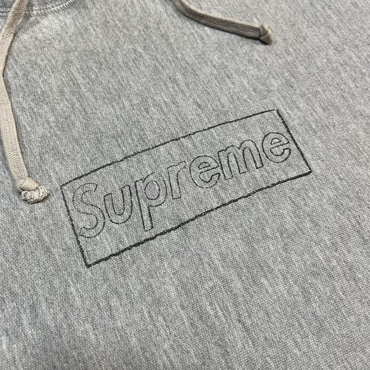 Kaws × Supreme SS11 SUPREME KAWS Chalk Box Logo Hoodie Grey Size US XL / EU 56 / 4 - 3 Thumbnail