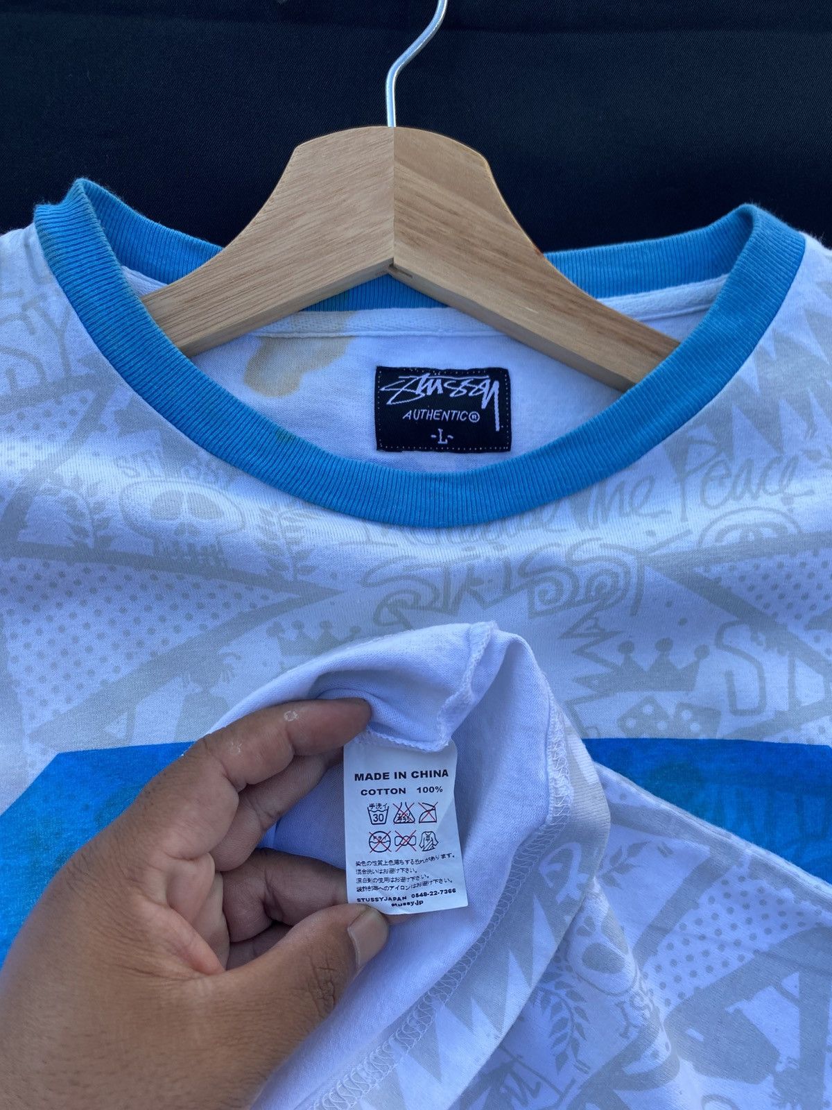 Stussy Rare Stussy “Increase the Peace” Graphic Tshirt Size US L / EU 52-54 / 3 - 14 Thumbnail