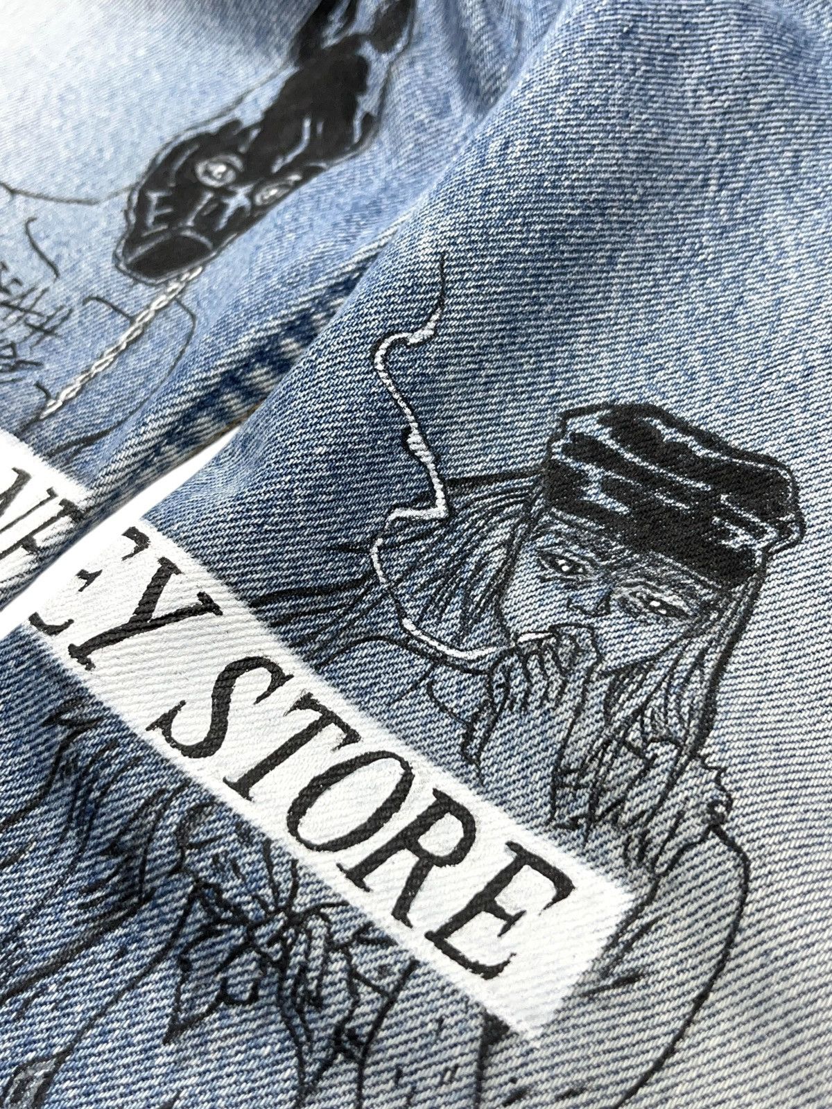Death Grips Death Grips Custom Made Jeans On Vintage Levi’s 501 Size US 36 / EU 52 - 6 Thumbnail