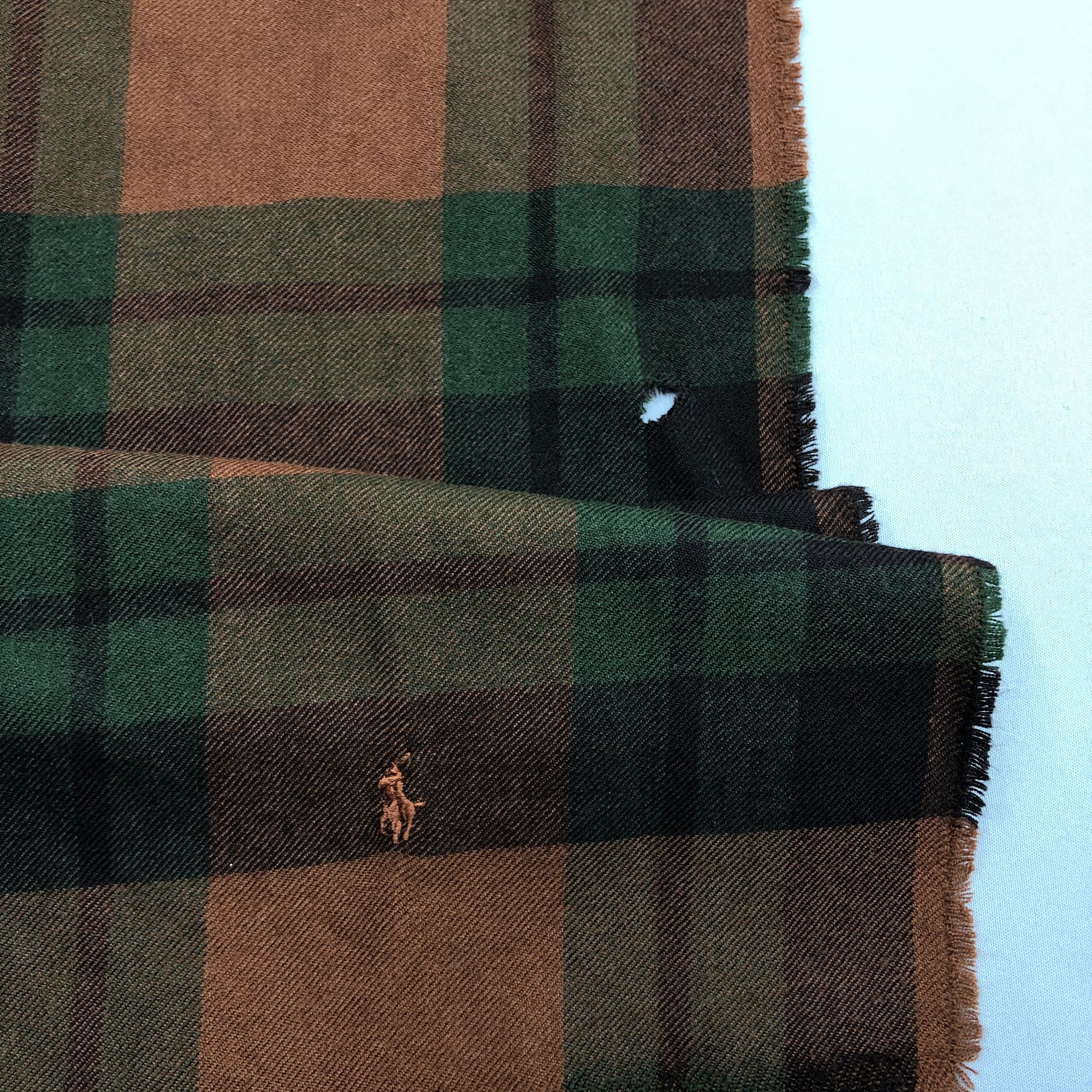 Polo Ralph Lauren NWT Vintage 90s Polo Ralph Lauren Scarf Muffler Wool Scarves Size ONE SIZE - 6 Thumbnail