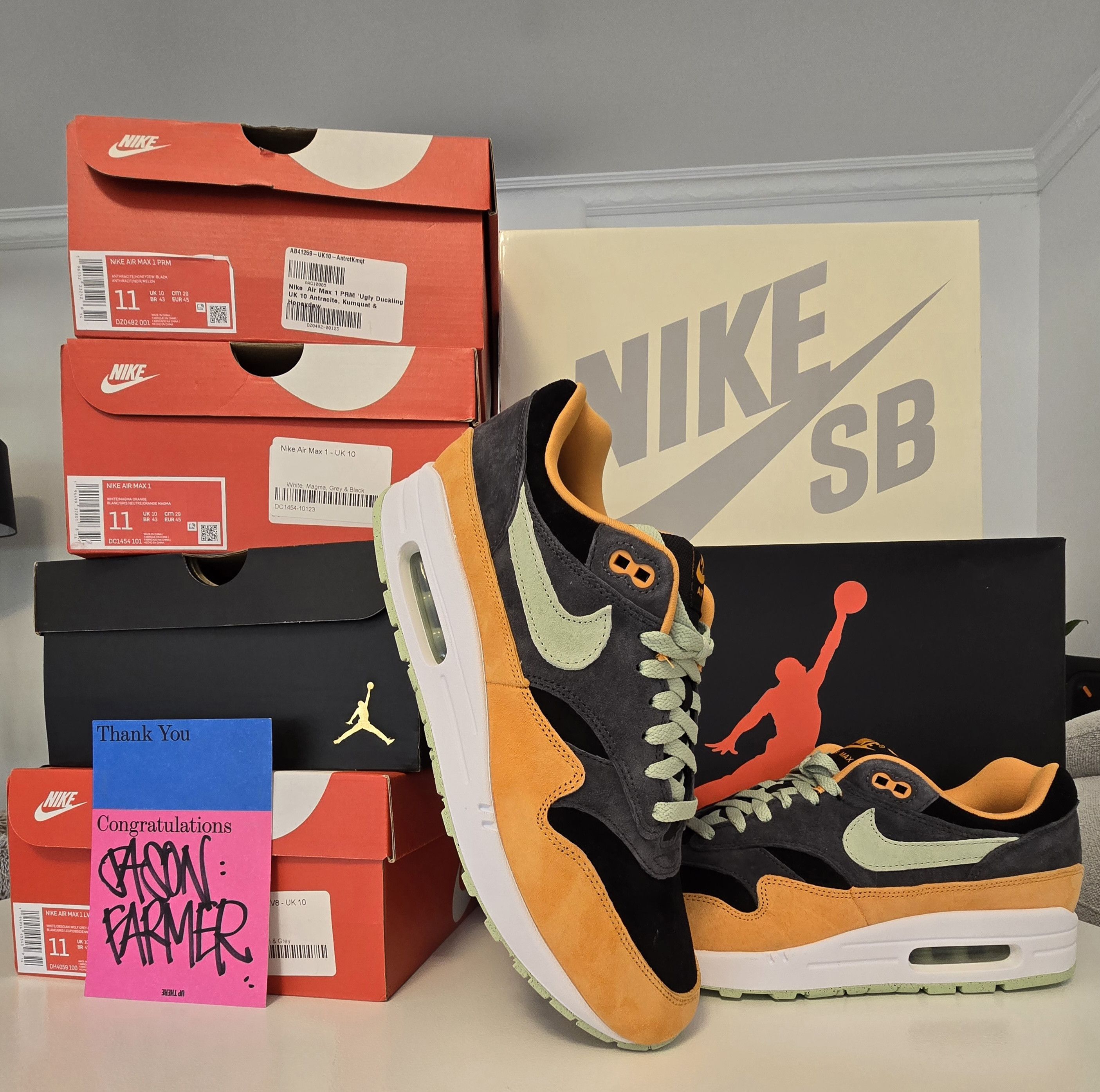 Nike Nike Air Max 1 PRM Ugly Duckling "Honeydew" Size US 11 / EU 44 - 1 Thumbnail