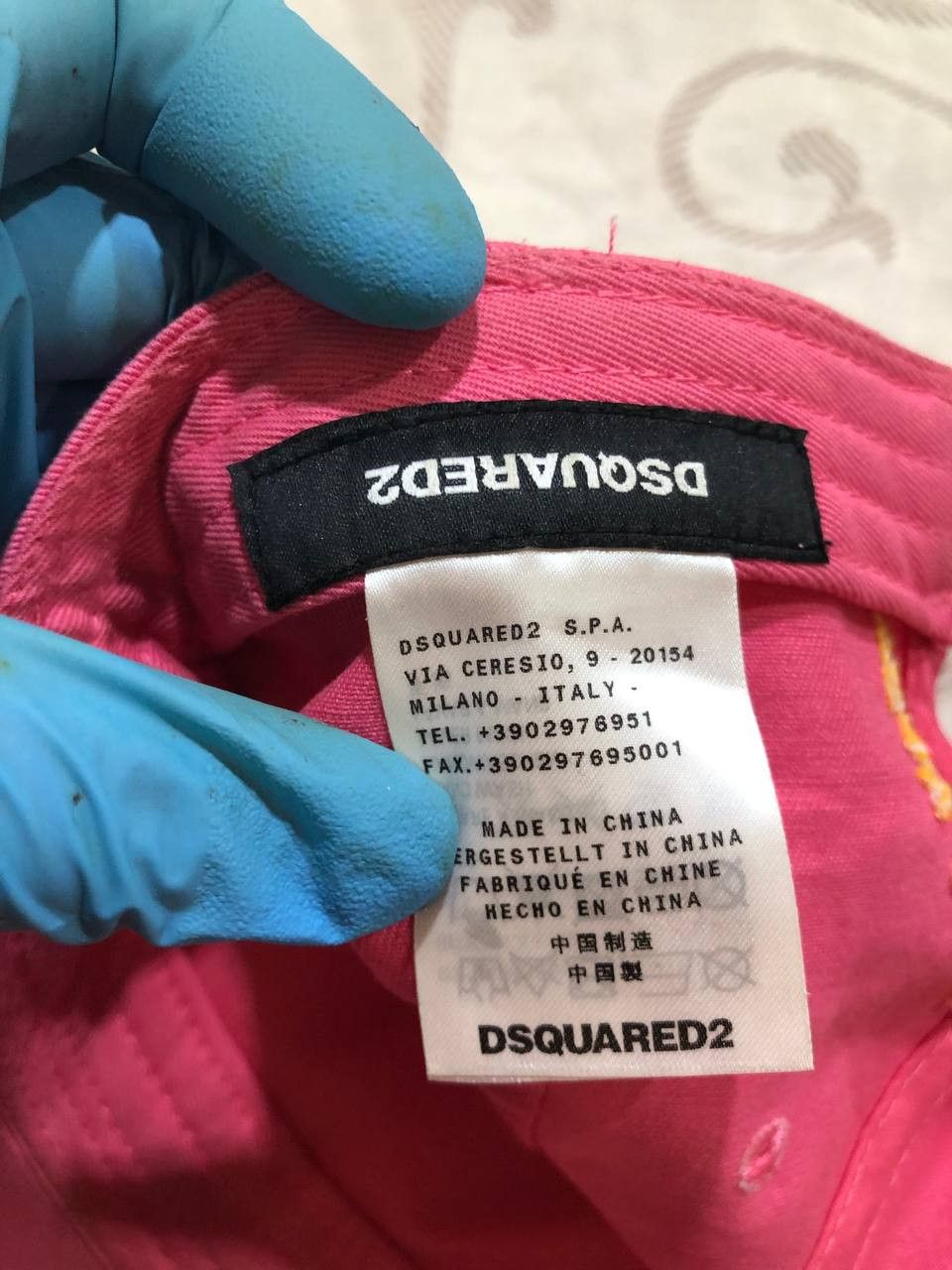 Dsquared2 Dsquared2 “Fuck All But The Flag” Pink Trucker Cap Hat Size ONE SIZE - 8 Thumbnail