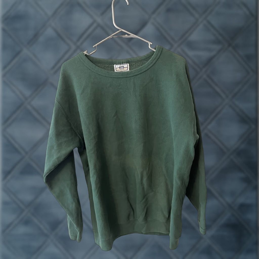 Lee Lee Sweatshirt Green Crewneck Pullover Size L Women USA Made in USA Casual Activewear All Seasons Heavyweight Vintage No Size L / US 10 / IT 46 - 1 Thumbnail