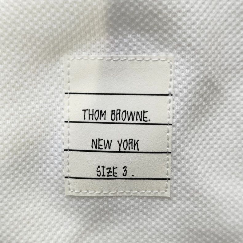 Thom Browne Thom Browne Short sleeves with colored stripes on the back Size US L / EU 52-54 / 3 - 3 Thumbnail