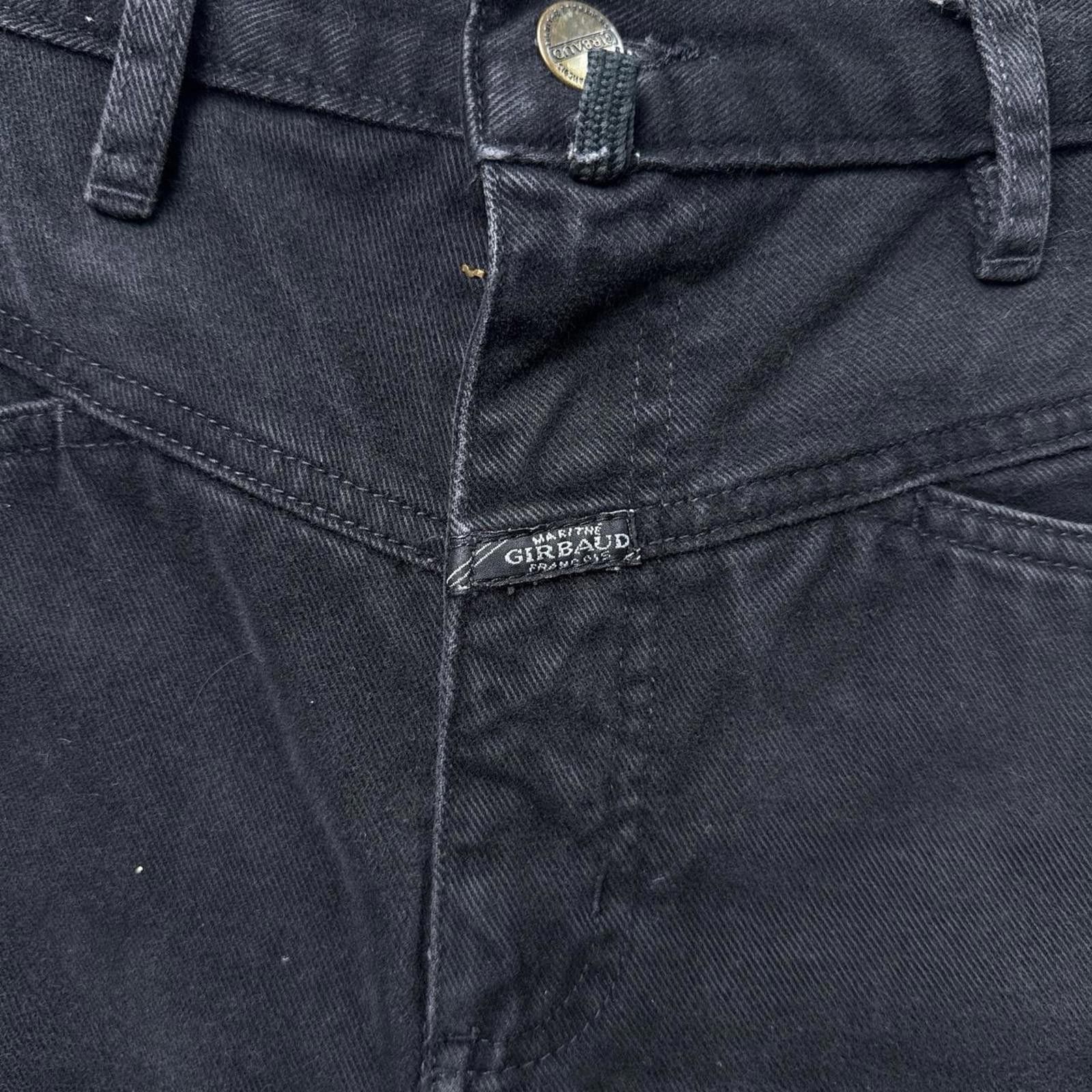 Marithe + Francois Girbaud Y2K Marithe Francois Girbaud Black 00s Denim Jeans Size 32" / US 10 / IT 46 - 7 Thumbnail