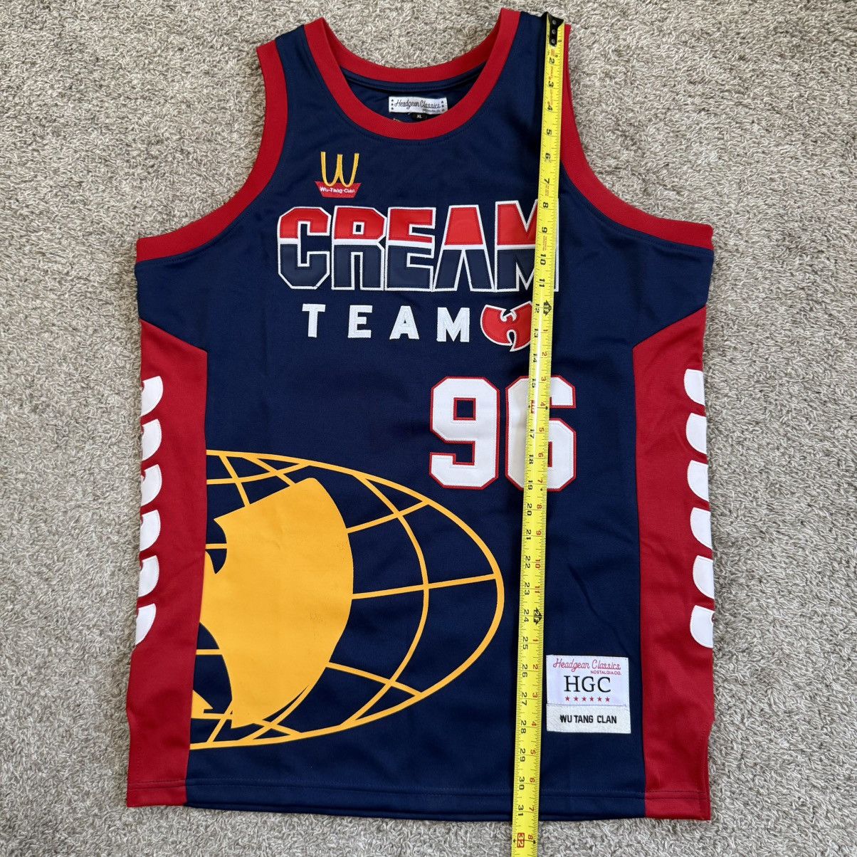 Wu-Tang Clan 🔴Wu-Tang Jersey Size XL Basketball WuTang Globe Rza Gza Size US XL / EU 56 / 4 - 12 Thumbnail