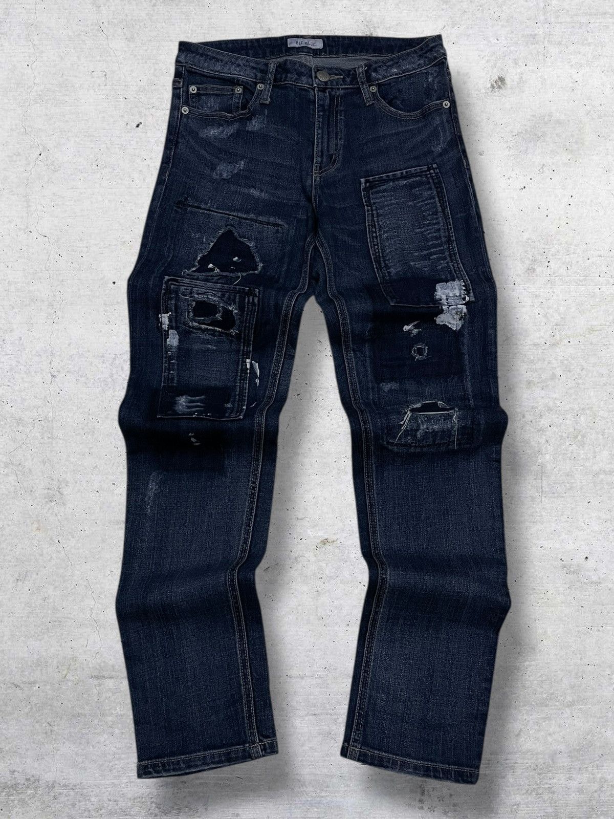 Kapital VINTAGE BIT BLUE 90S JAPAN DESIGNER DISTRESSED RIPPED JEANS Size US 29 - 1 Thumbnail
