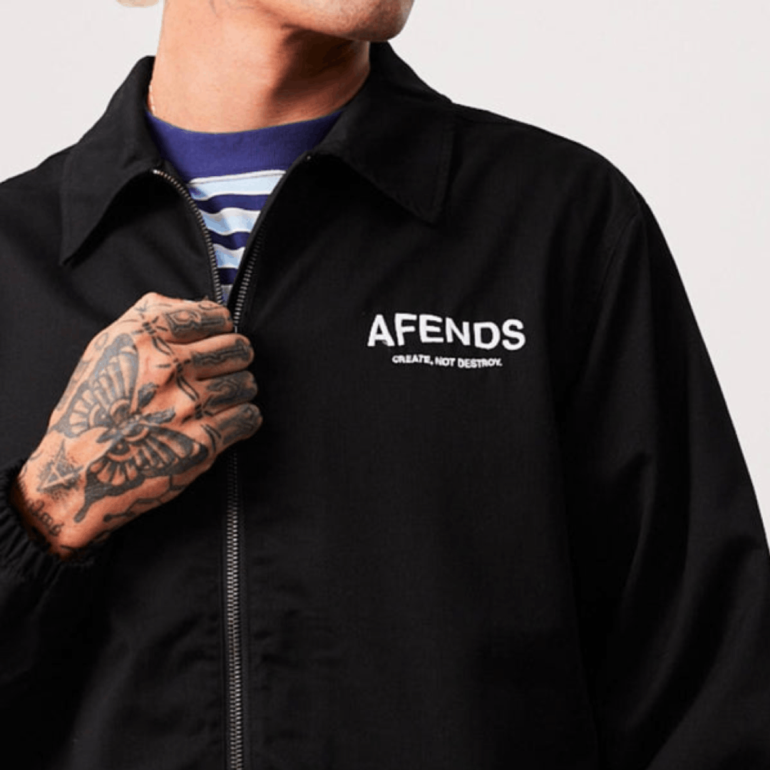 Afends NWT Afends - Spaced - Recycled Black Coach Jacket - Medium Size US M / EU 48-50 / 2 - 11 Thumbnail