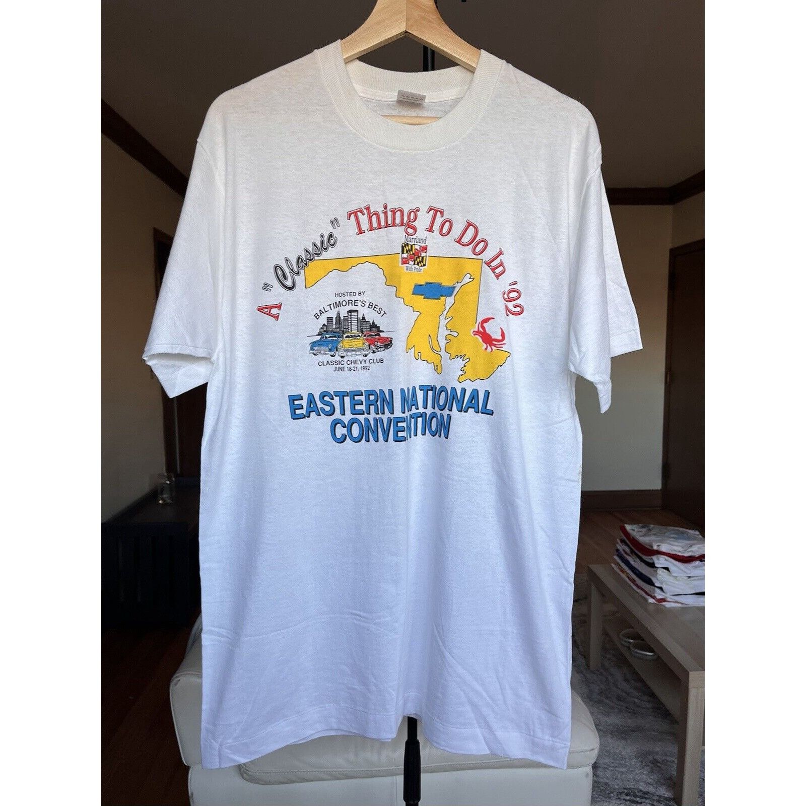 Vintage VINTAGE SINGLE STITCH EASTERN NATIONAL CAR CONVENTION T 90S Size US M / EU 48-50 / 2 - 1 Thumbnail