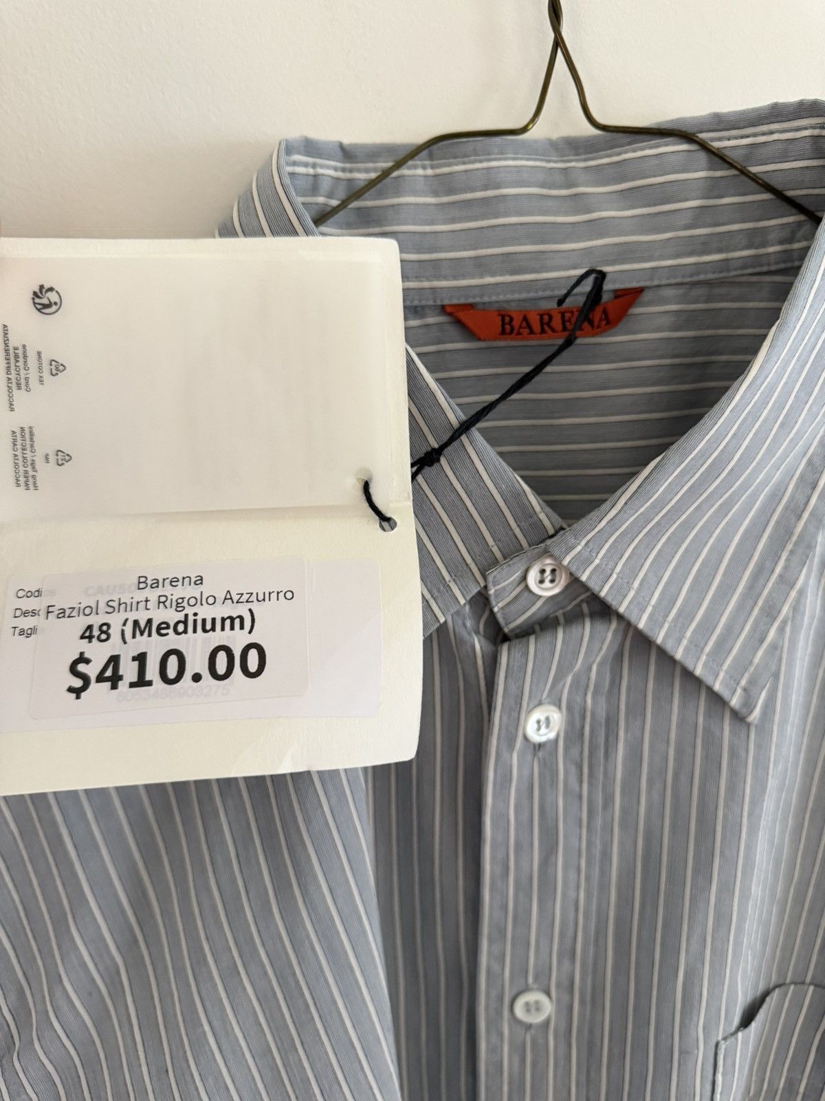 Barena Barena Venezia "Faziol" Shirt – NWT Size US M / EU 48-50 / 2 - 3 Thumbnail