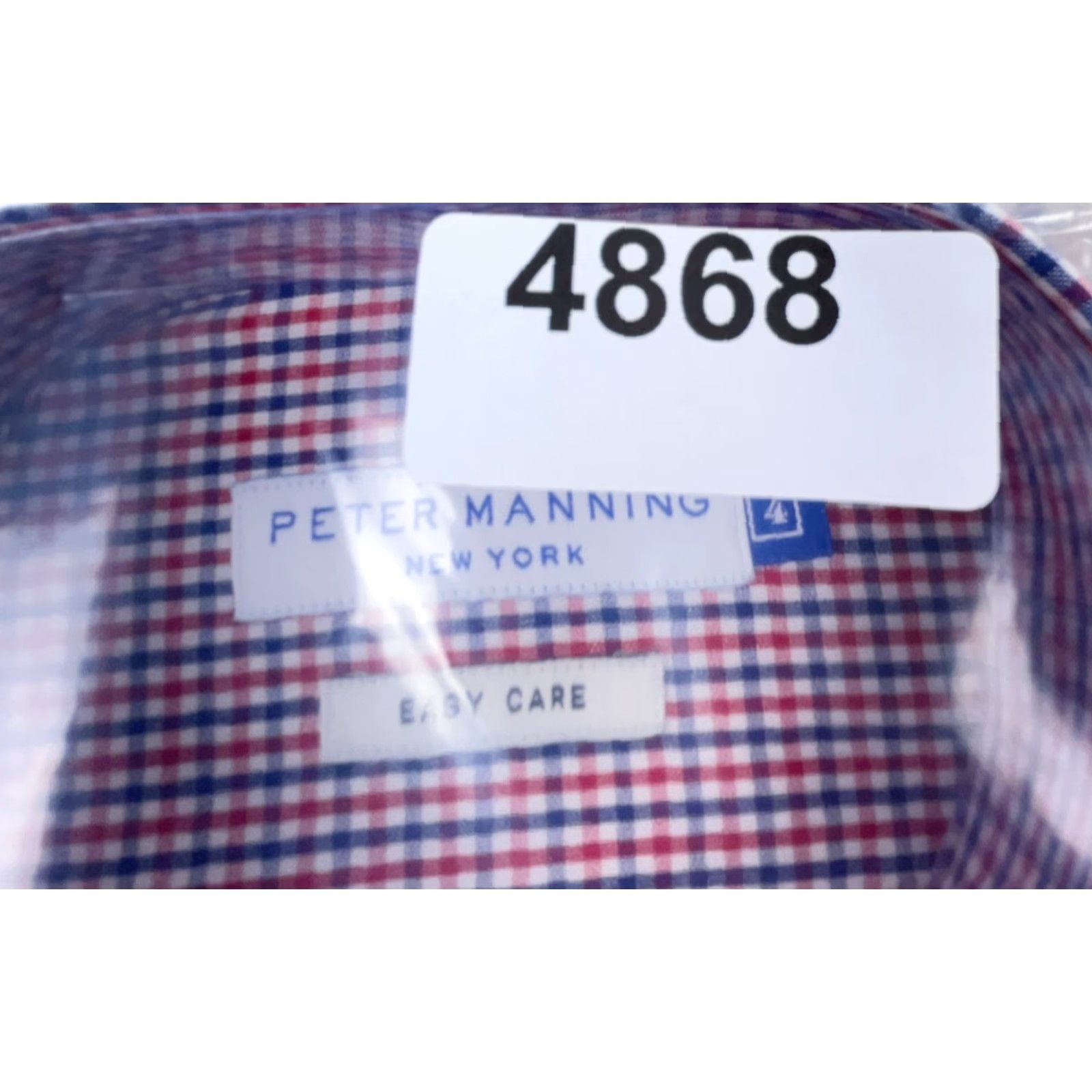 Vintage VINTAGE Peter Manning Shirt Men Size 4 Red Blue Tattersall Button-Front Collared Long Sleeve Regular Knit Cotton All Seasons Modern Preppy Mens Size US S / EU 44-46 / 1 - 7 Thumbnail