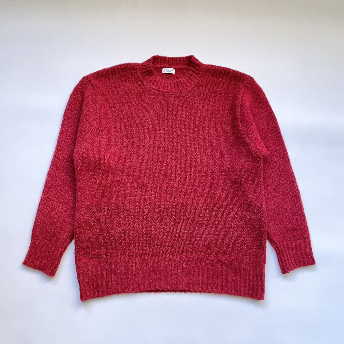 Dries Van Noten Sample Oversized Red Boucle Wool Sweater Size US M / EU 48-50 / 2 - 13 Thumbnail