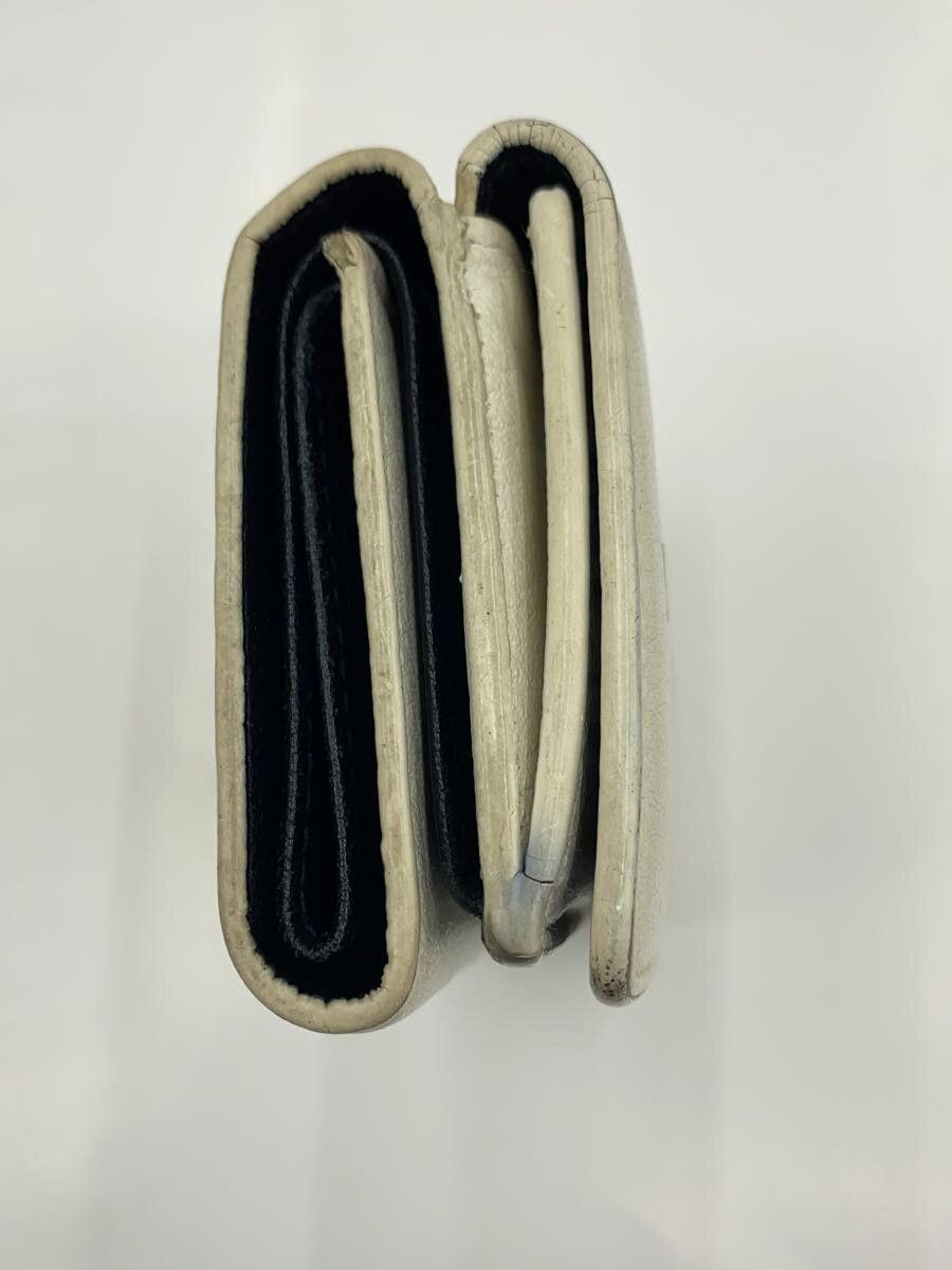 Balenciaga Balenciaga Leather Tri-Fold Wallet White Size ONE SIZE - 8 Thumbnail