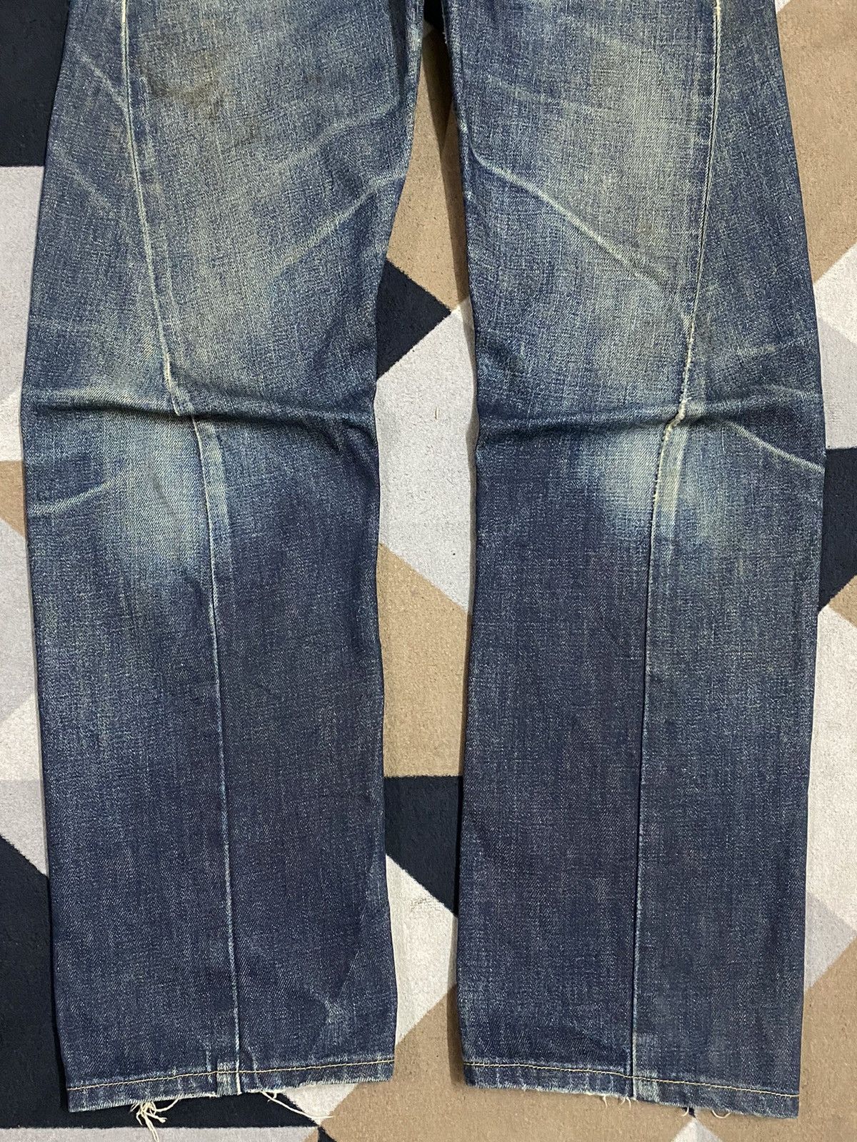 Edwin Edwin Japanese denim jeans with a unique, distressed jeans Size US 29 - 5 Thumbnail