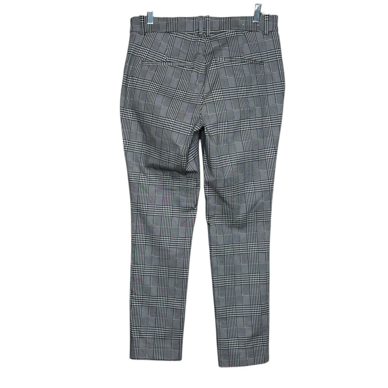 H&M H&M black white plaid straight legs pants size 10 Size 32" / US 10 / IT 46 - 2 Thumbnail