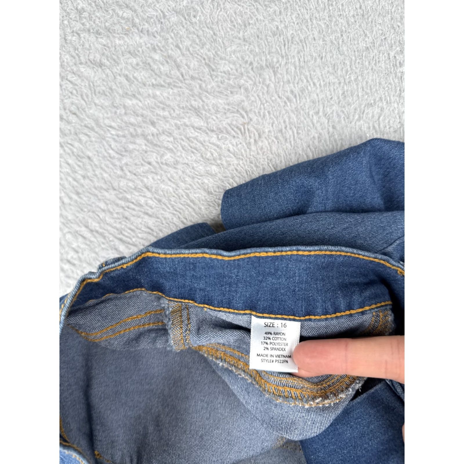 Fashion Nova Fashion Nova Jeans Womens 16 Blue Flare High Rise Bootcut Denim Pants Jeans Size 38" / US 16 / IT 52 - 7 Thumbnail