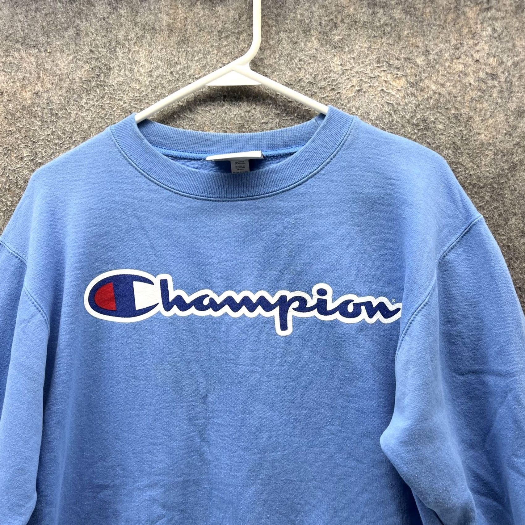 Champion Champion Sweatshirt Mens Small Blue Big Logo Crewneck Pullover Fleece Size US S / EU 44-46 / 1 - 5 Thumbnail