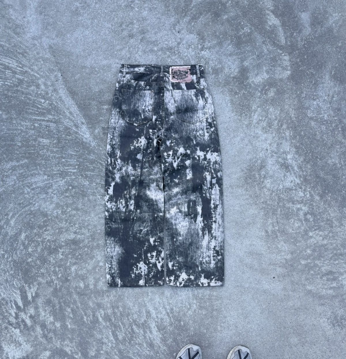 Other Vintage Y2K avantgarde streetwear wide oversized pants Size US 32 / EU 48 - 2 Thumbnail