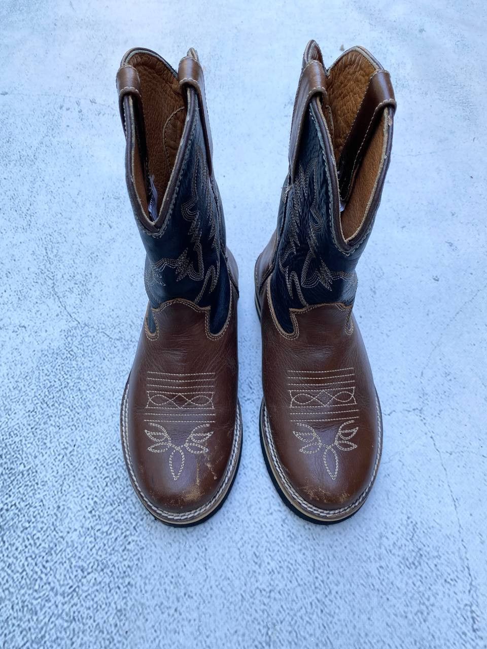 If Six Was Nine Vintage As 98 style Faded Cowboy Biker High Boots Size US 5 / IT 35 - 7 Thumbnail